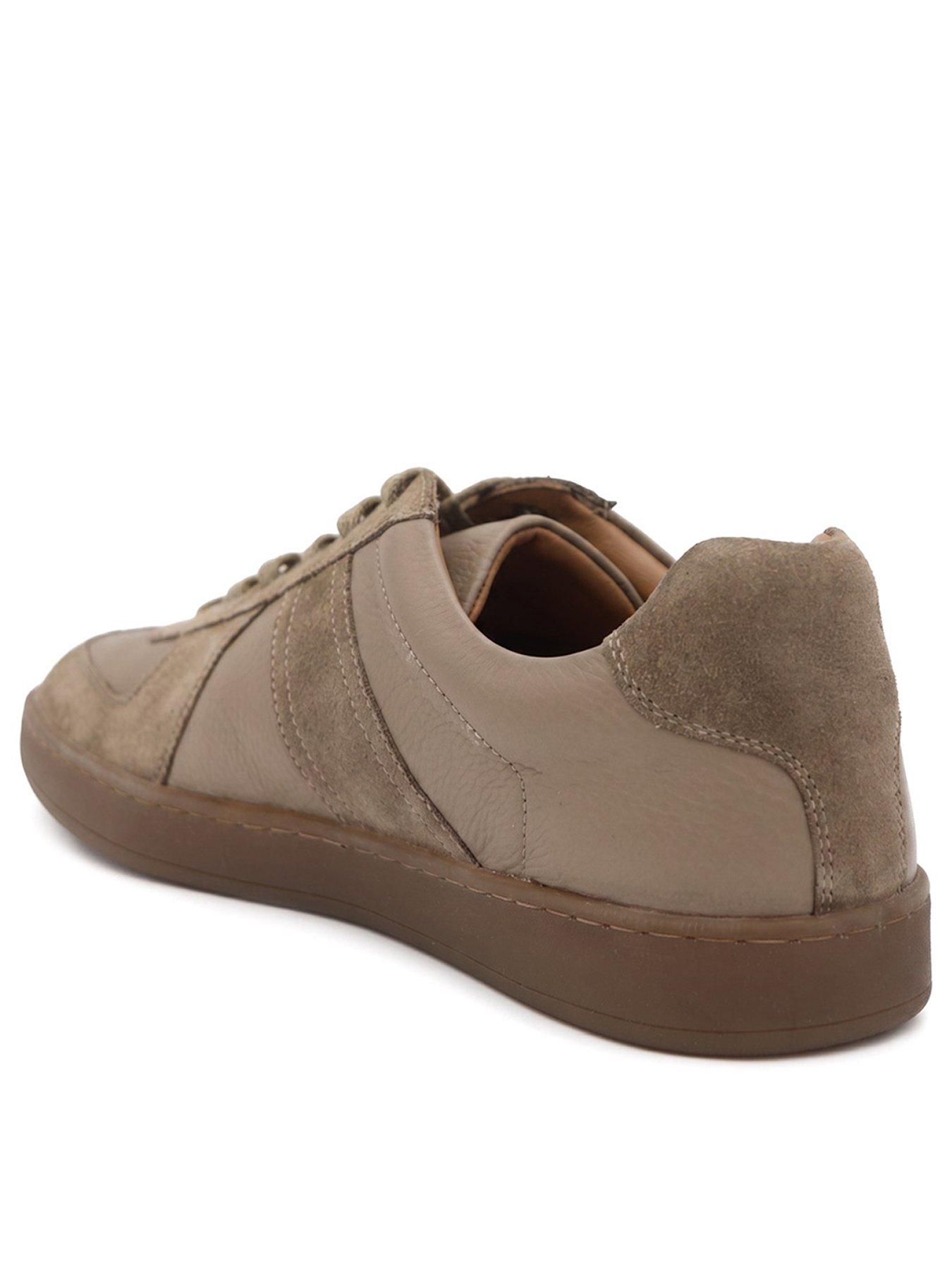 Image 3 of 6 of Jones Bootmaker Mens Santo Suede Panelled Lace-Up Shoes - Brown