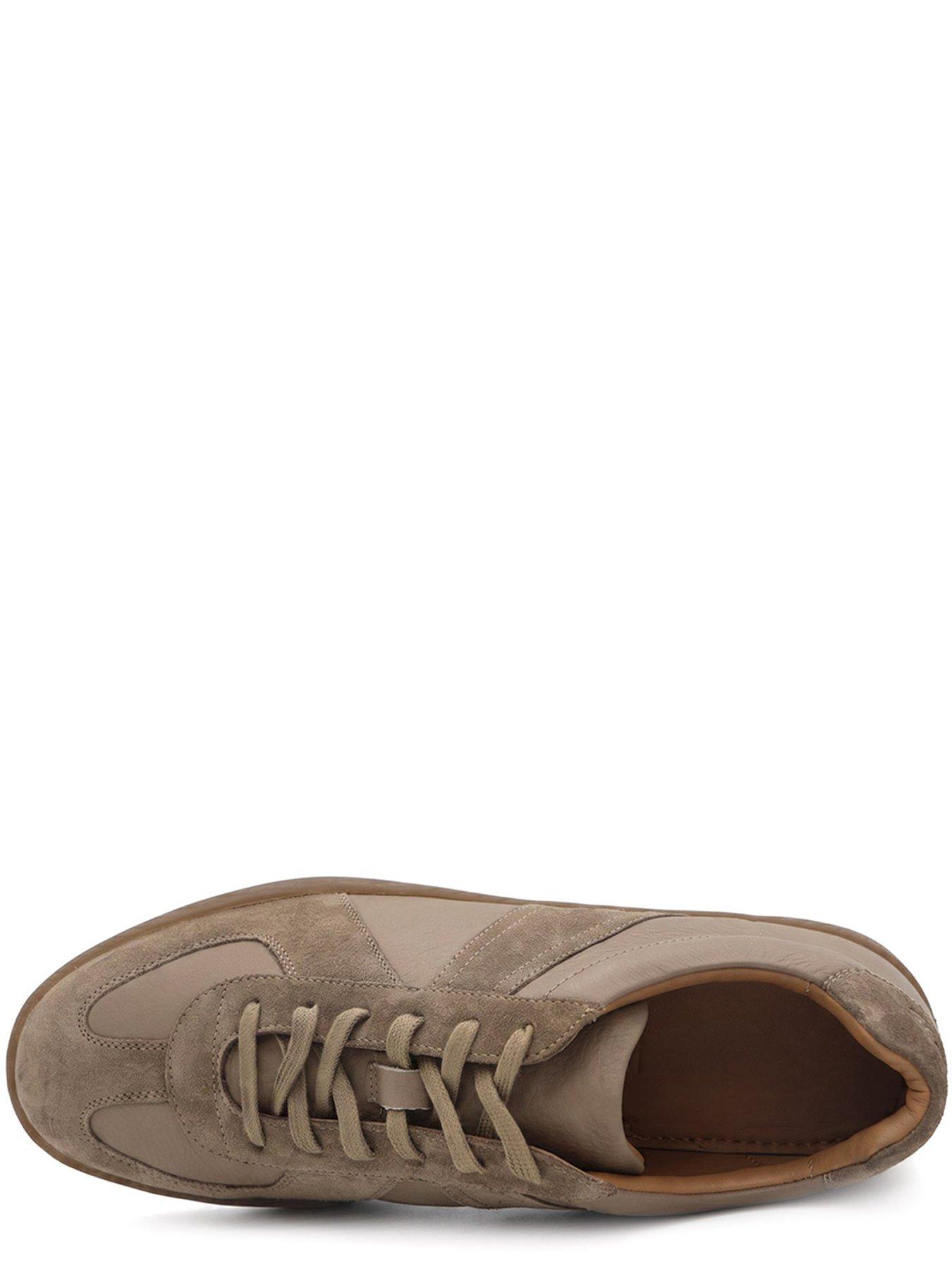 Image 4 of 6 of Jones Bootmaker Mens Santo Suede Panelled Lace-Up Shoes - Brown