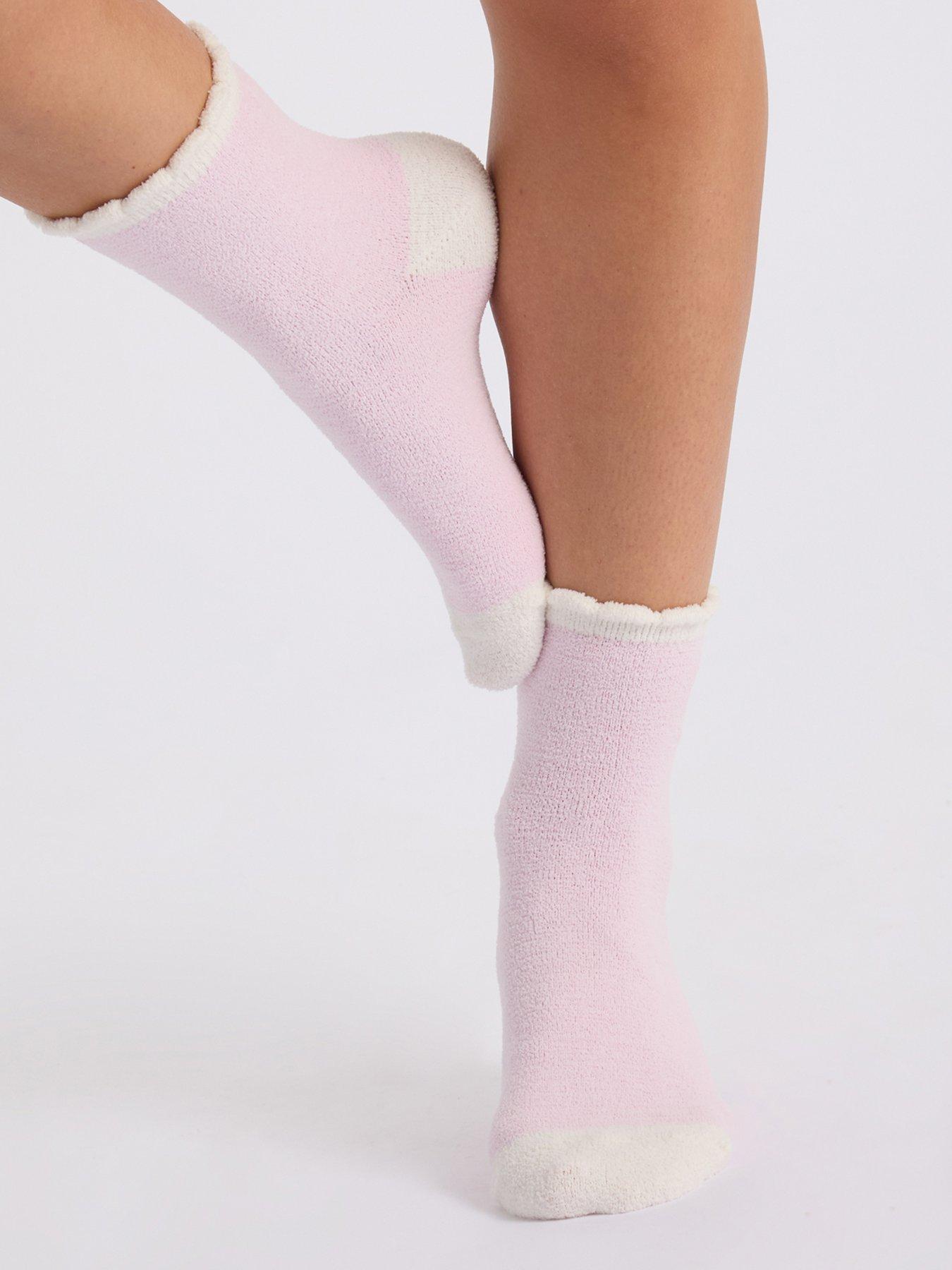 Image 3 of 4 of Boux Avenue Womens Pretty Bows Cosy Midi Socks 2 Pack - Multi