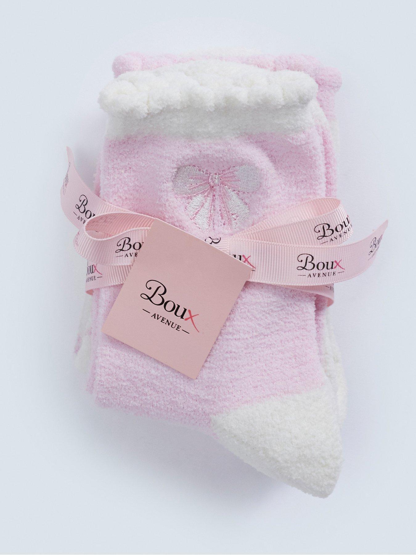 Image 4 of 4 of Boux Avenue Womens Pretty Bows Cosy Midi Socks 2 Pack - Multi