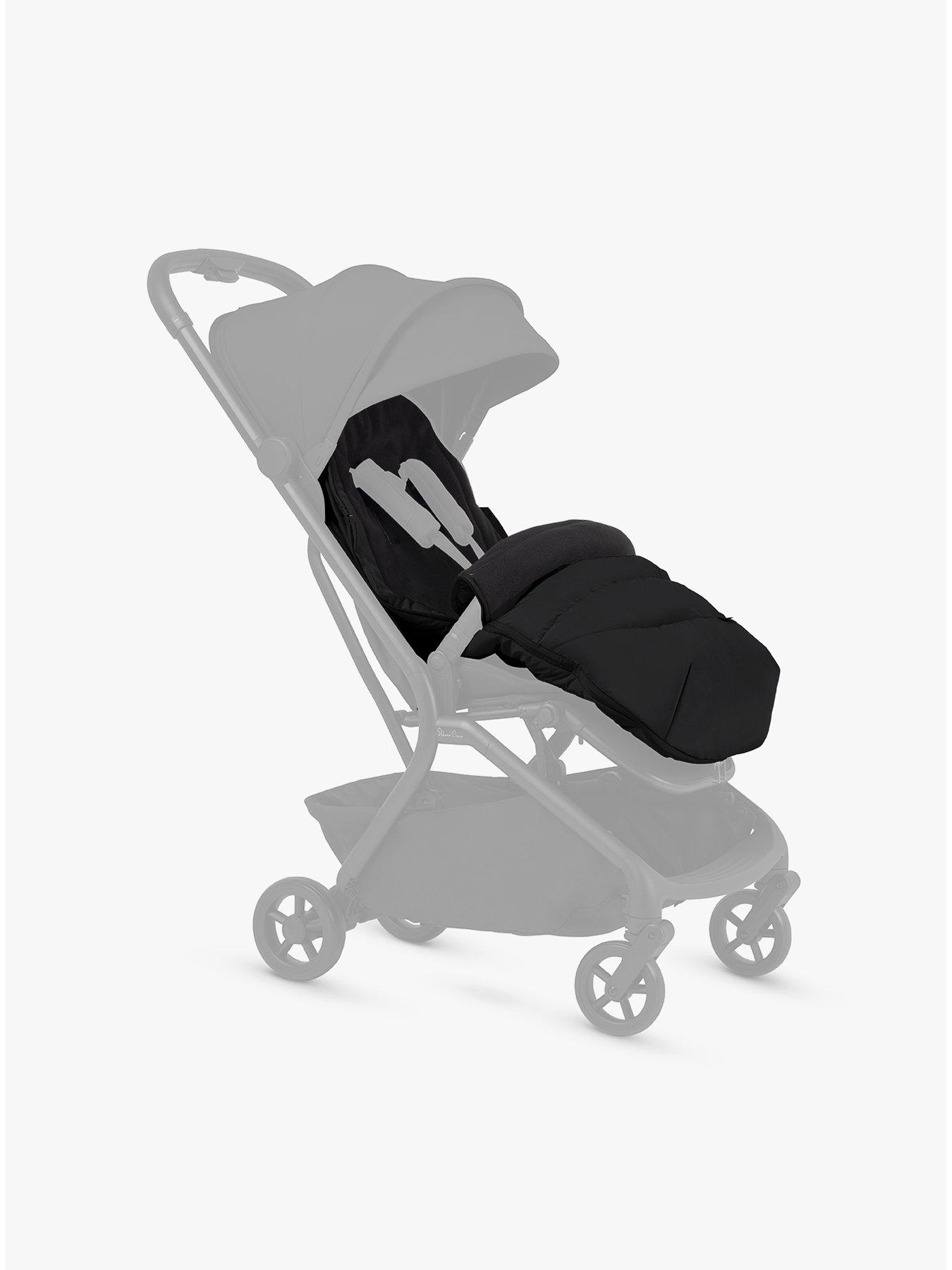 Image 2 of 7 of Silver Cross Nia Stroller and Footmuff Bundle - Onyx