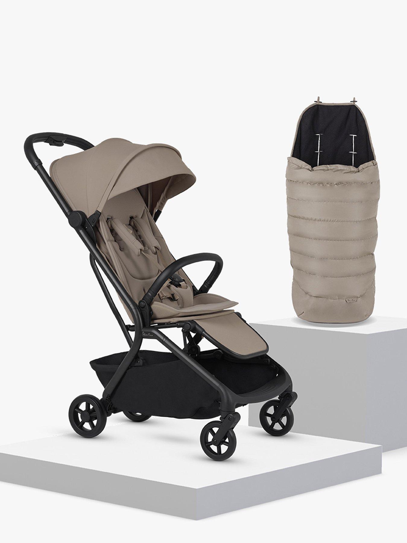 Image 1 of 7 of Silver Cross Nia  Stroller and Footmuff Bundle - Champagne