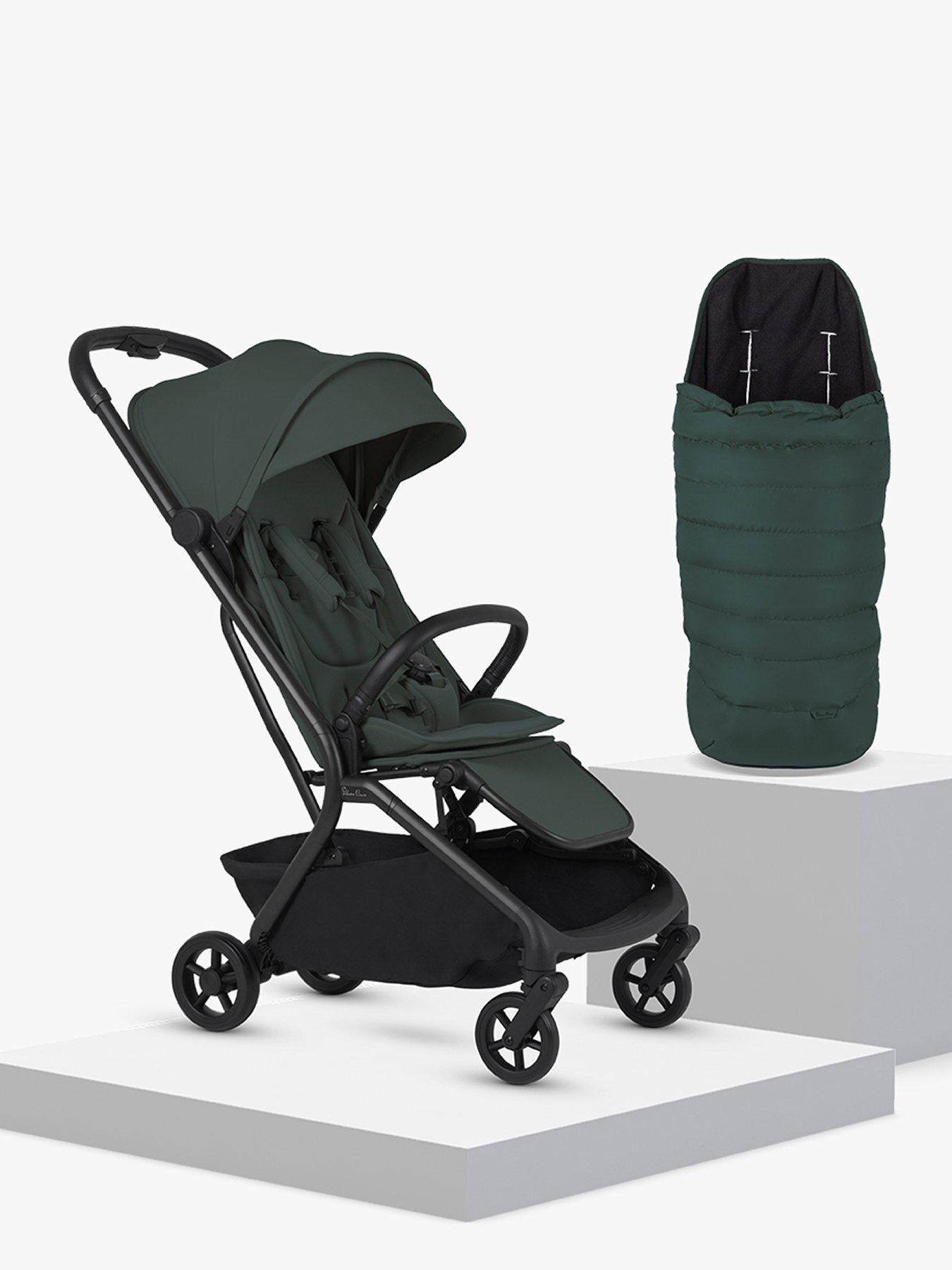 Image 1 of 7 of Silver Cross Nia Stroller and Footmuff Bundle - Conifer