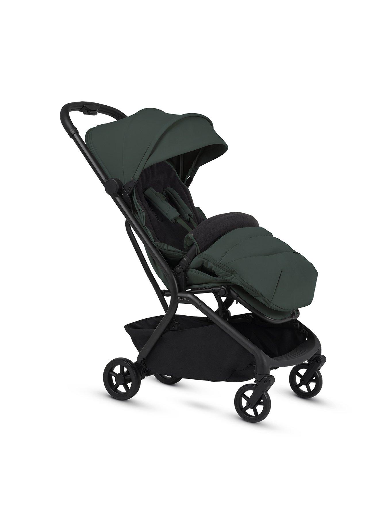 Image 3 of 7 of Silver Cross Nia Stroller and Footmuff Bundle - Conifer