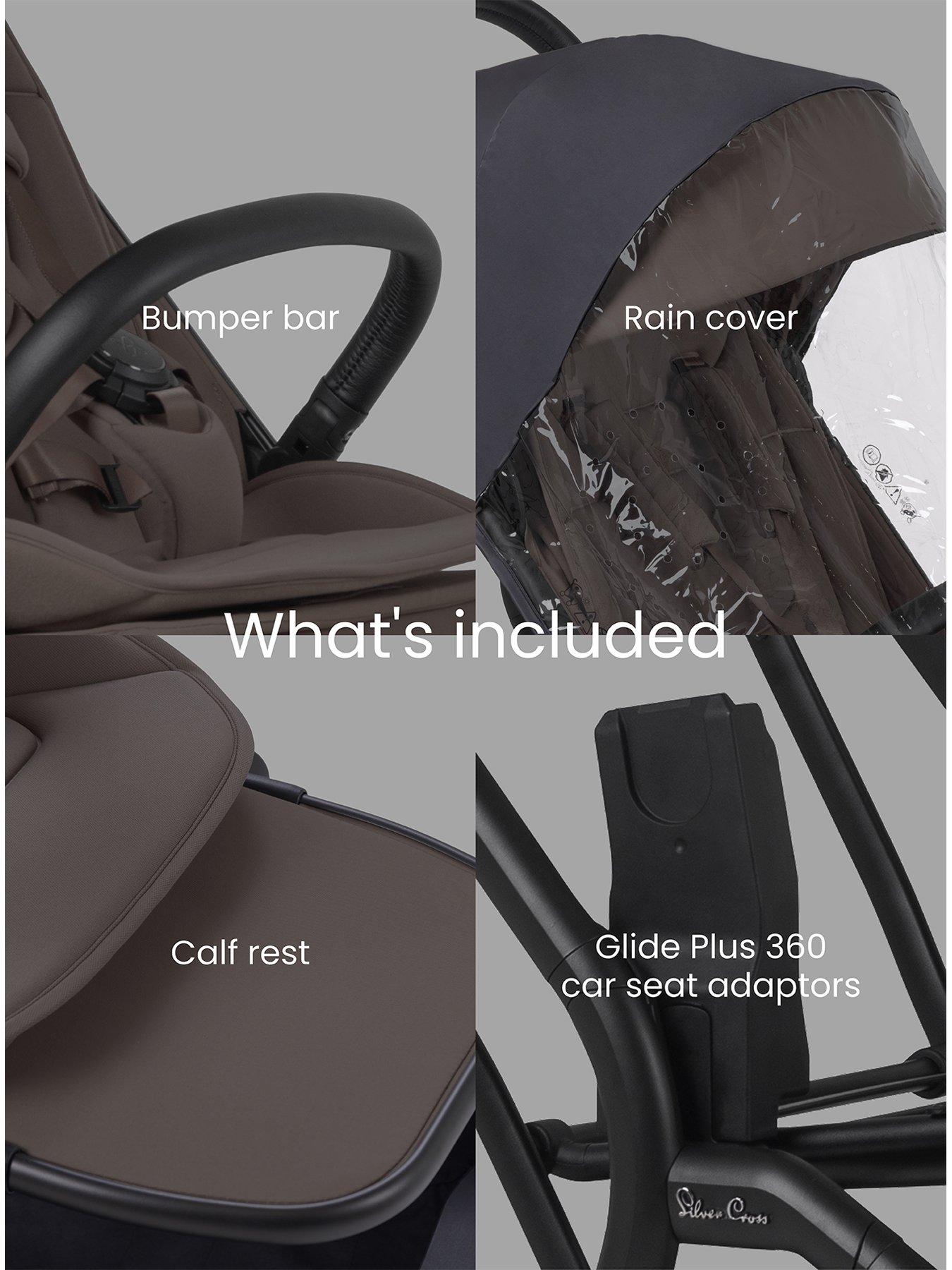 Image 4 of 7 of Silver Cross Nia Stroller and Footmuff Bundle - Chocolate