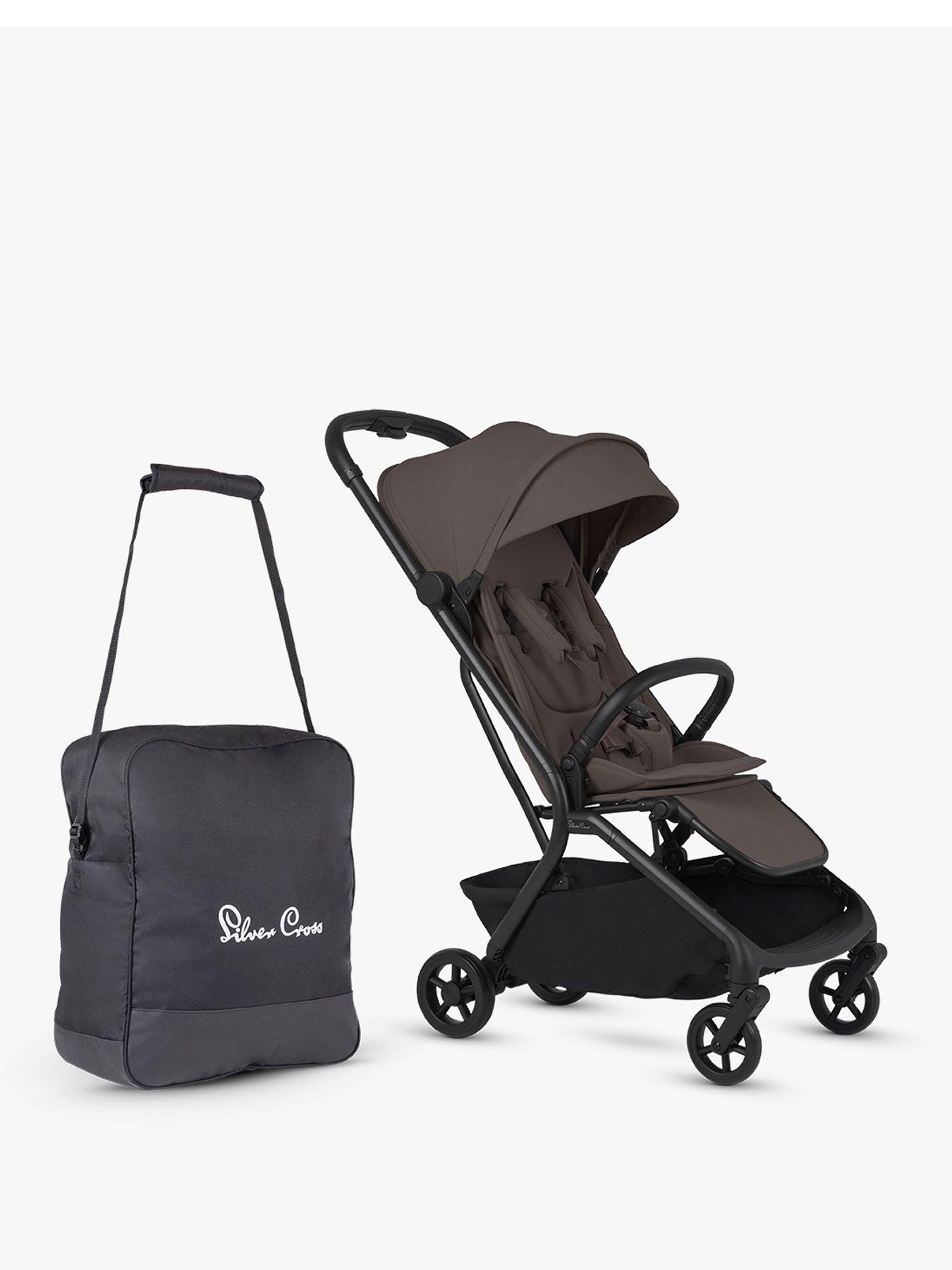 Image 1 of 7 of Silver Cross Nia Stroller and Travel Bag Bundle - Chocolate