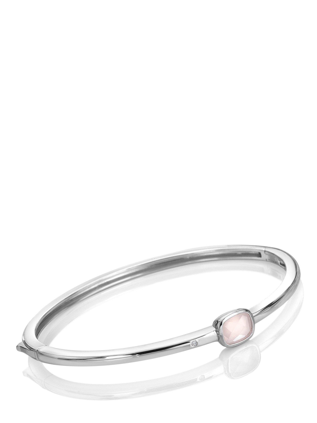 Image 1 of 4 of Hot Diamonds Rose Quartz Bangle