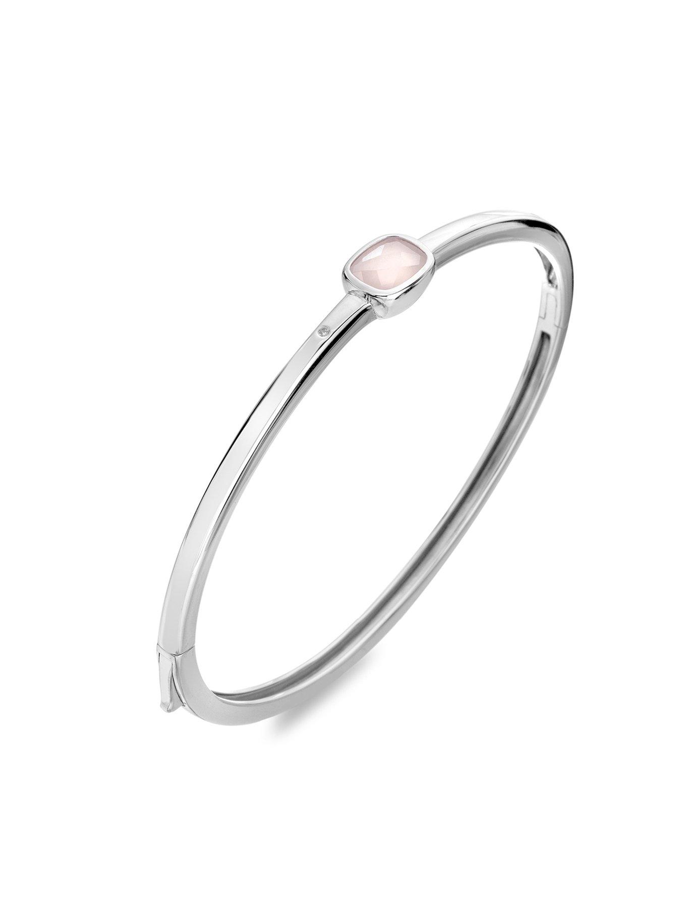 Image 2 of 4 of Hot Diamonds Rose Quartz Bangle