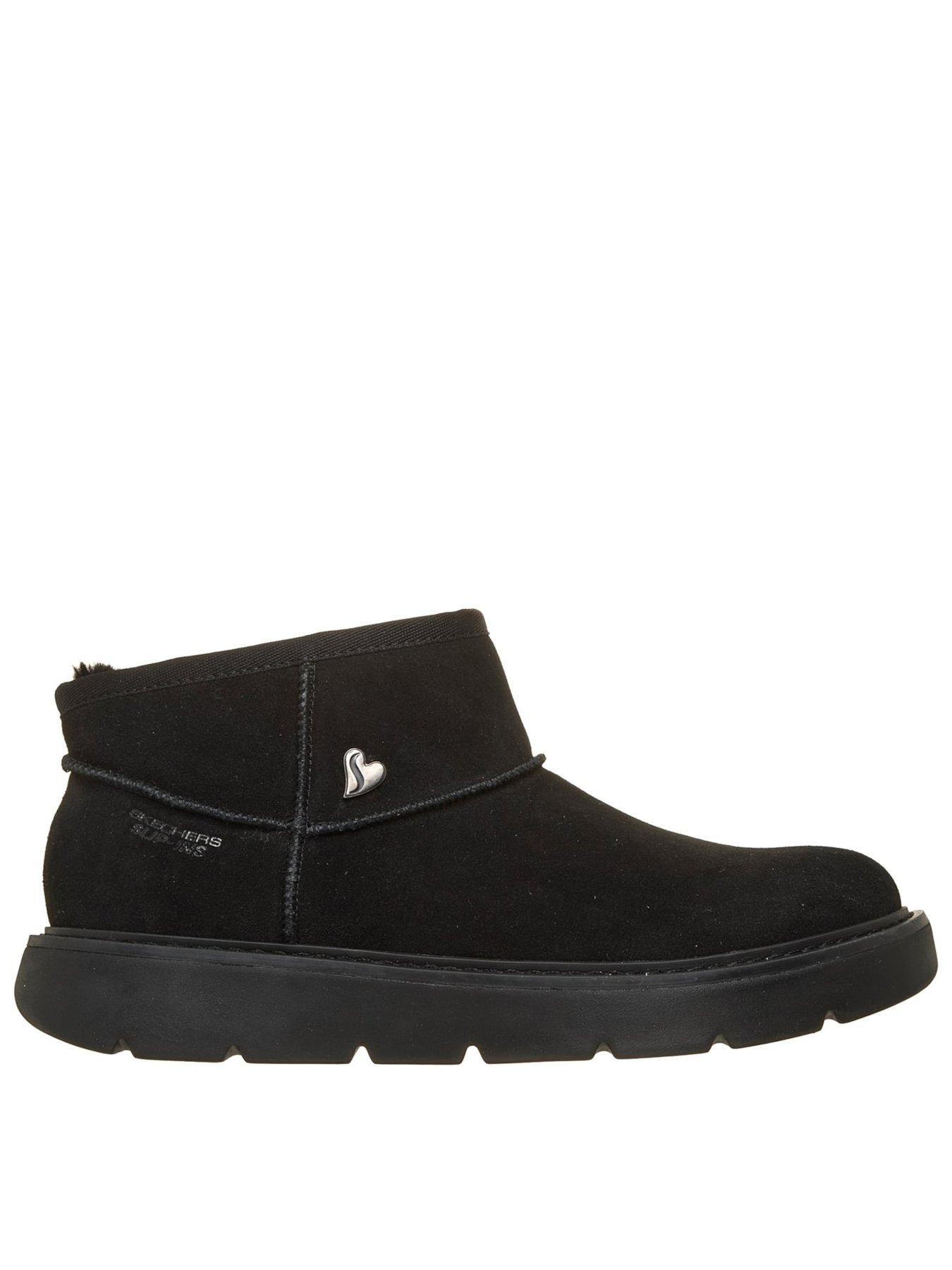 Image 1 of 5 of Skechers Womens Keepsakes Cozy Warm Mini Boots - Black