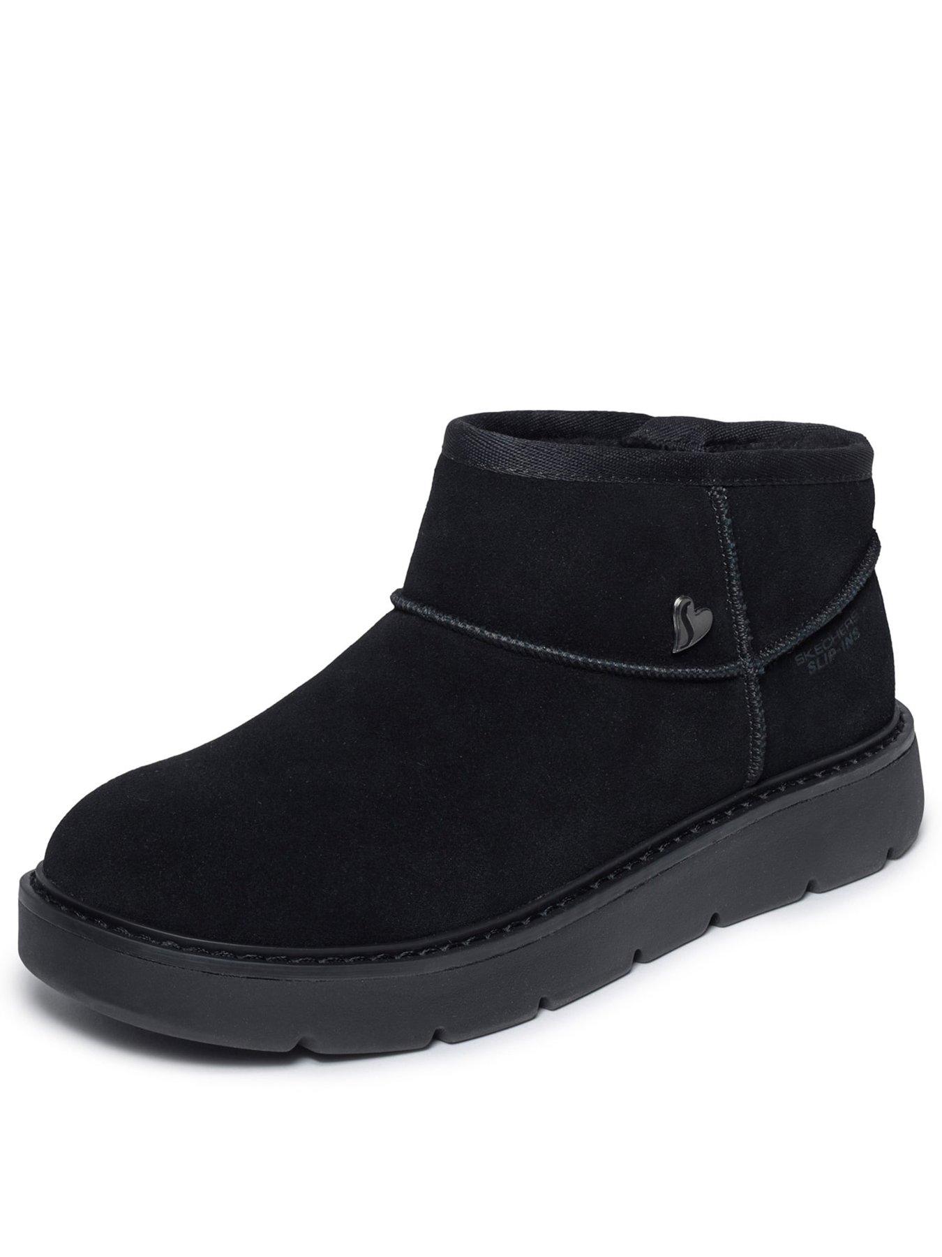 Image 3 of 5 of Skechers Womens Keepsakes Cozy Warm Mini Boots - Black