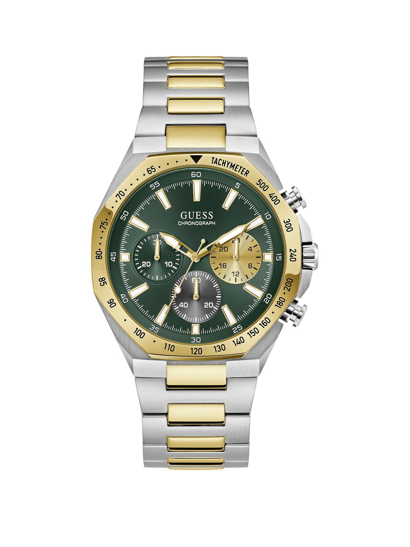 Image 1 of 6 of Guess Mens Chronograph Dial Quartz Bracelet Watch - Multi