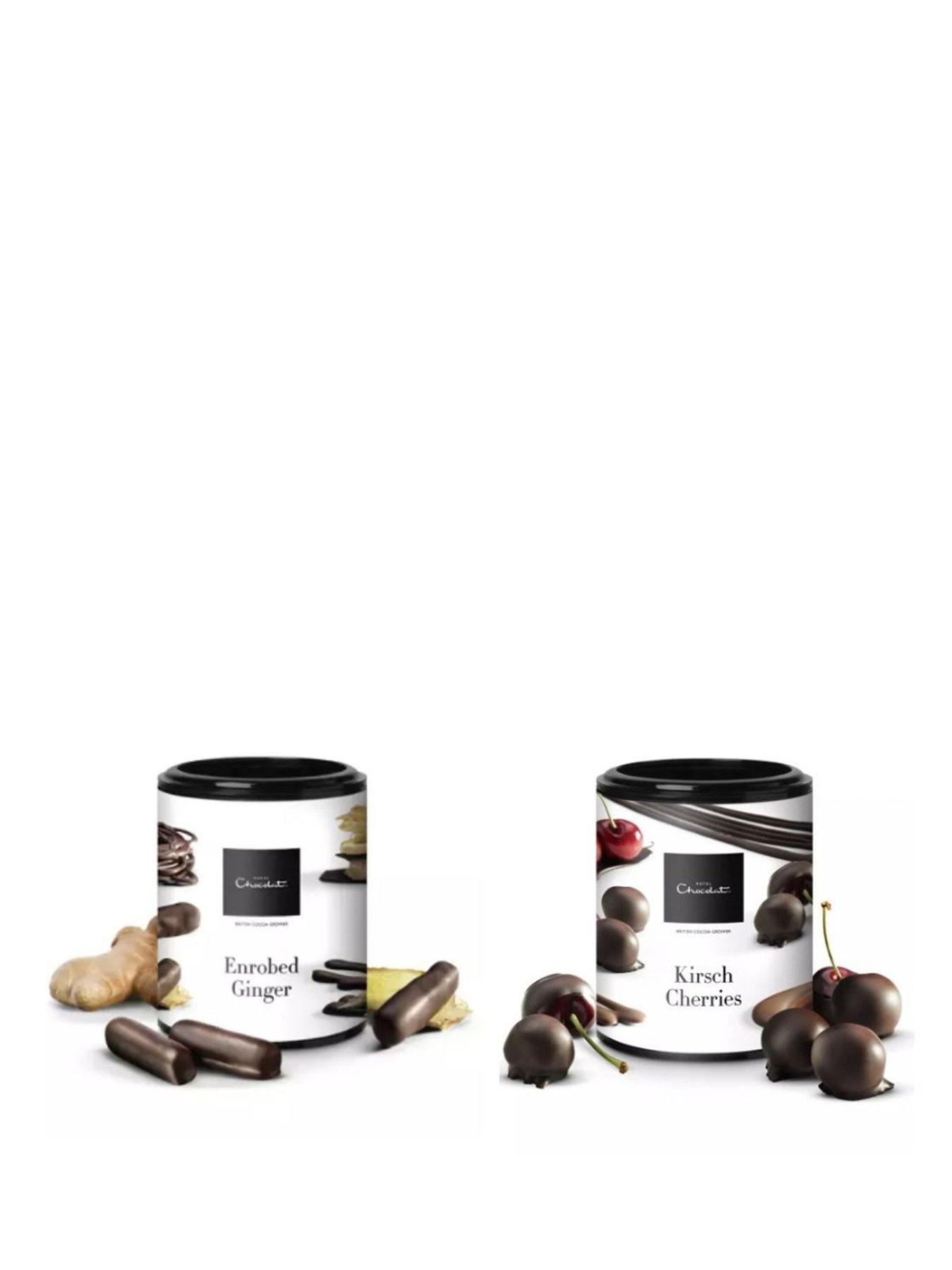 Image 1 of 5 of Hotel Chocolat Kirsch Cherries and Enrobed Ginger Bundle