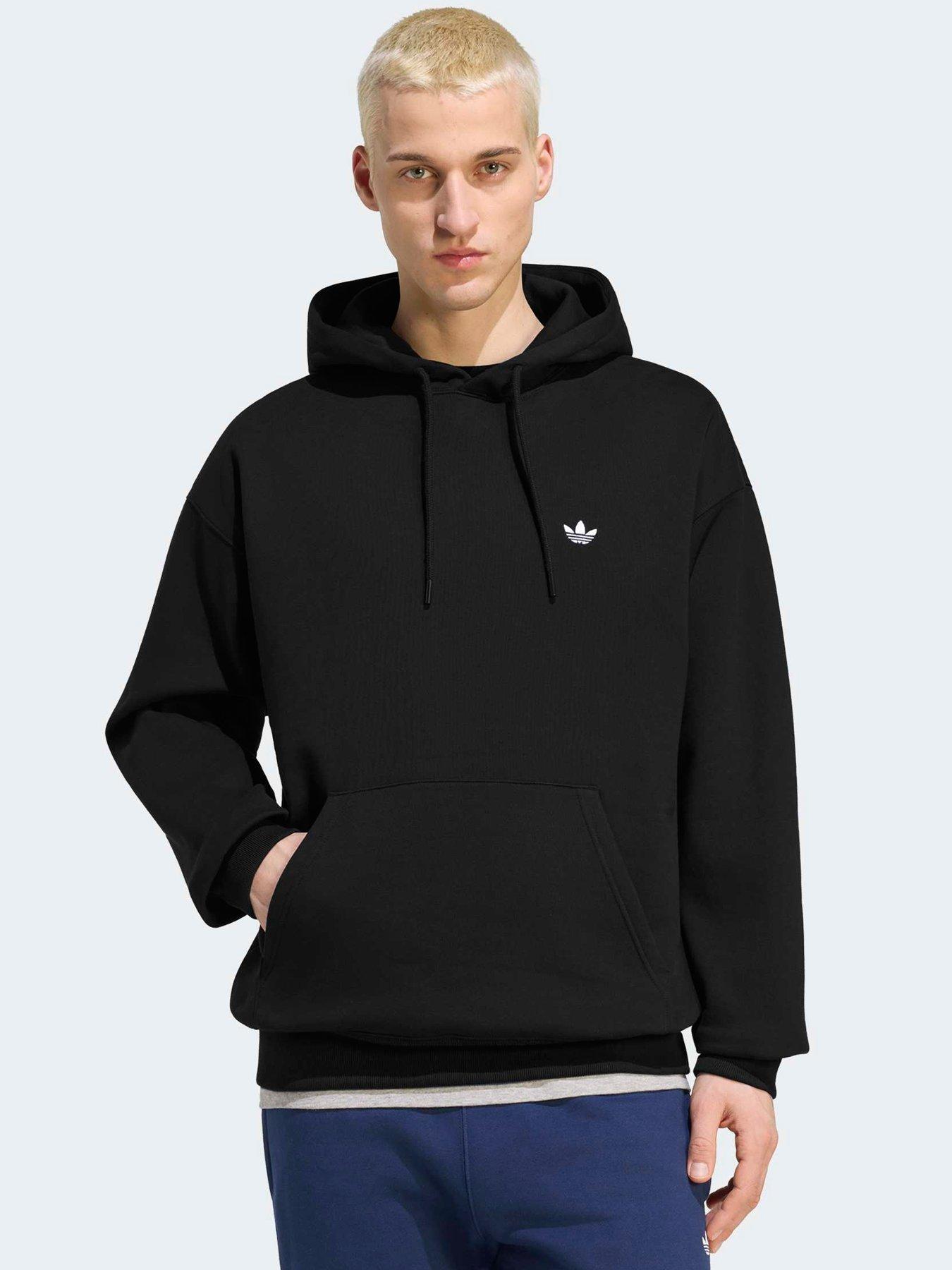 Image 1 of 5 of adidas Originals Mens Essentials Loose Hoodie - Black