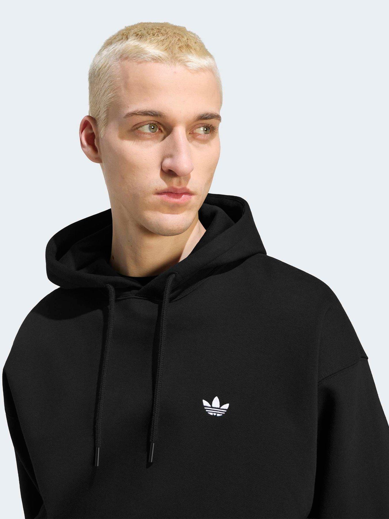 Image 4 of 5 of adidas Originals Mens Essentials Loose Hoodie - Black