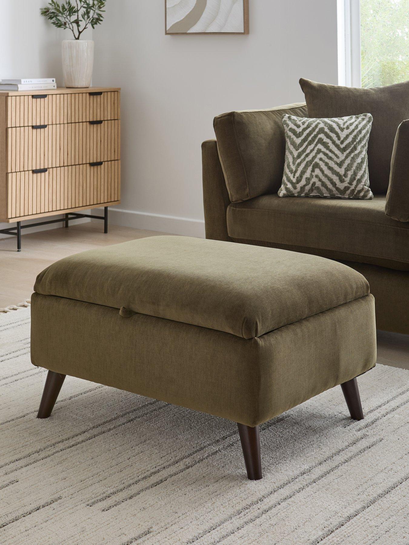 Image 1 of 7 of The Very Collection Casablanca Storage Footstool - Made to Order in the UK
