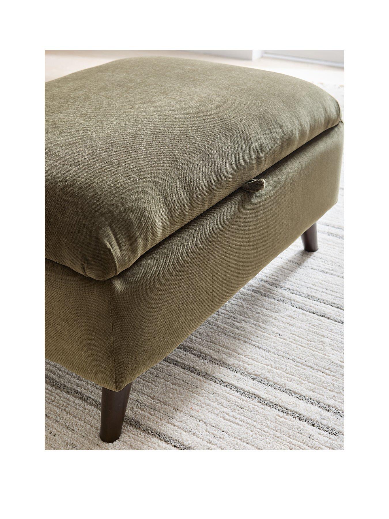Image 2 of 7 of The Very Collection Casablanca Storage Footstool - Made to Order in the UK