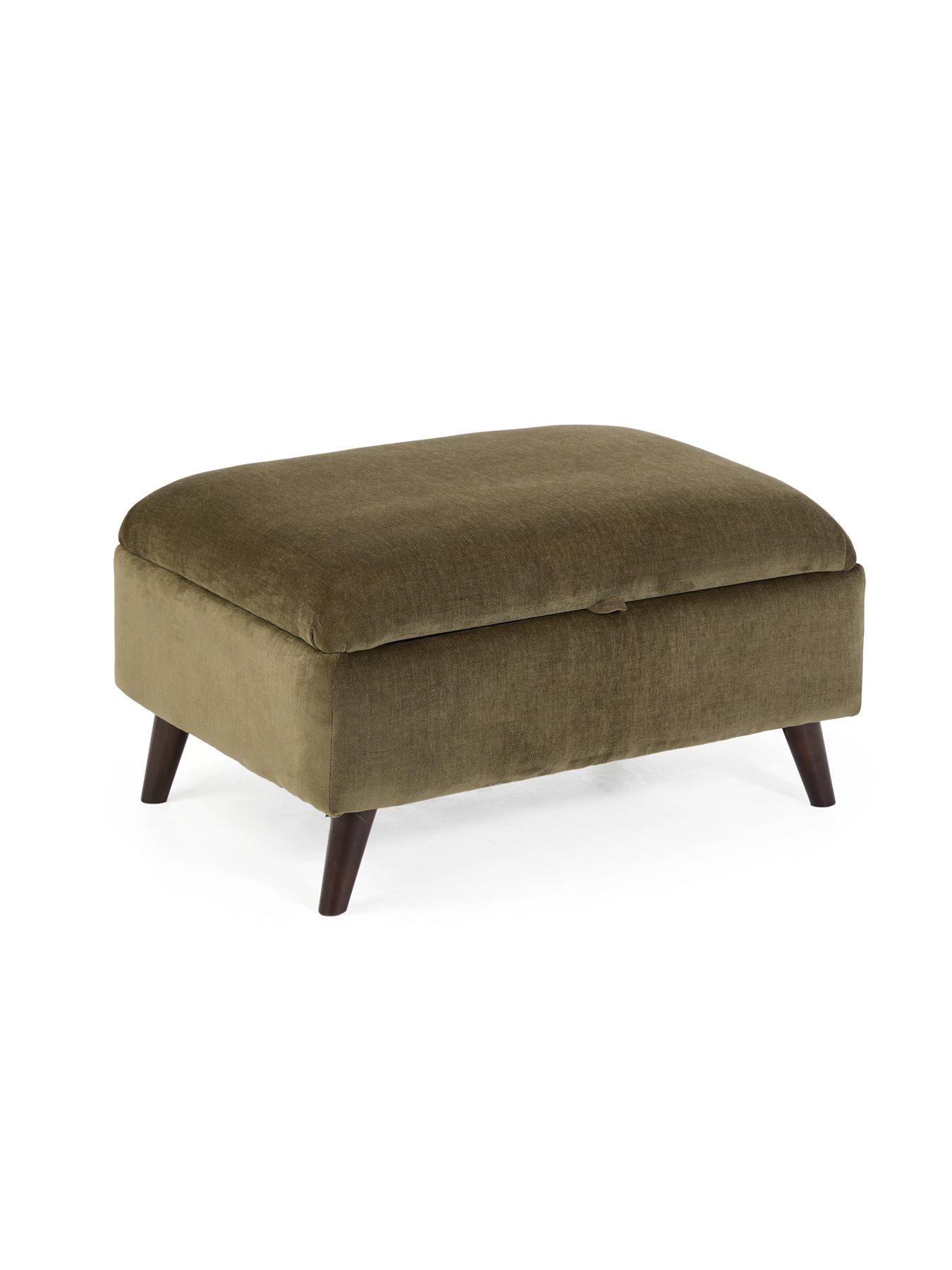 Image 4 of 7 of The Very Collection Casablanca Storage Footstool - Made to Order in the UK