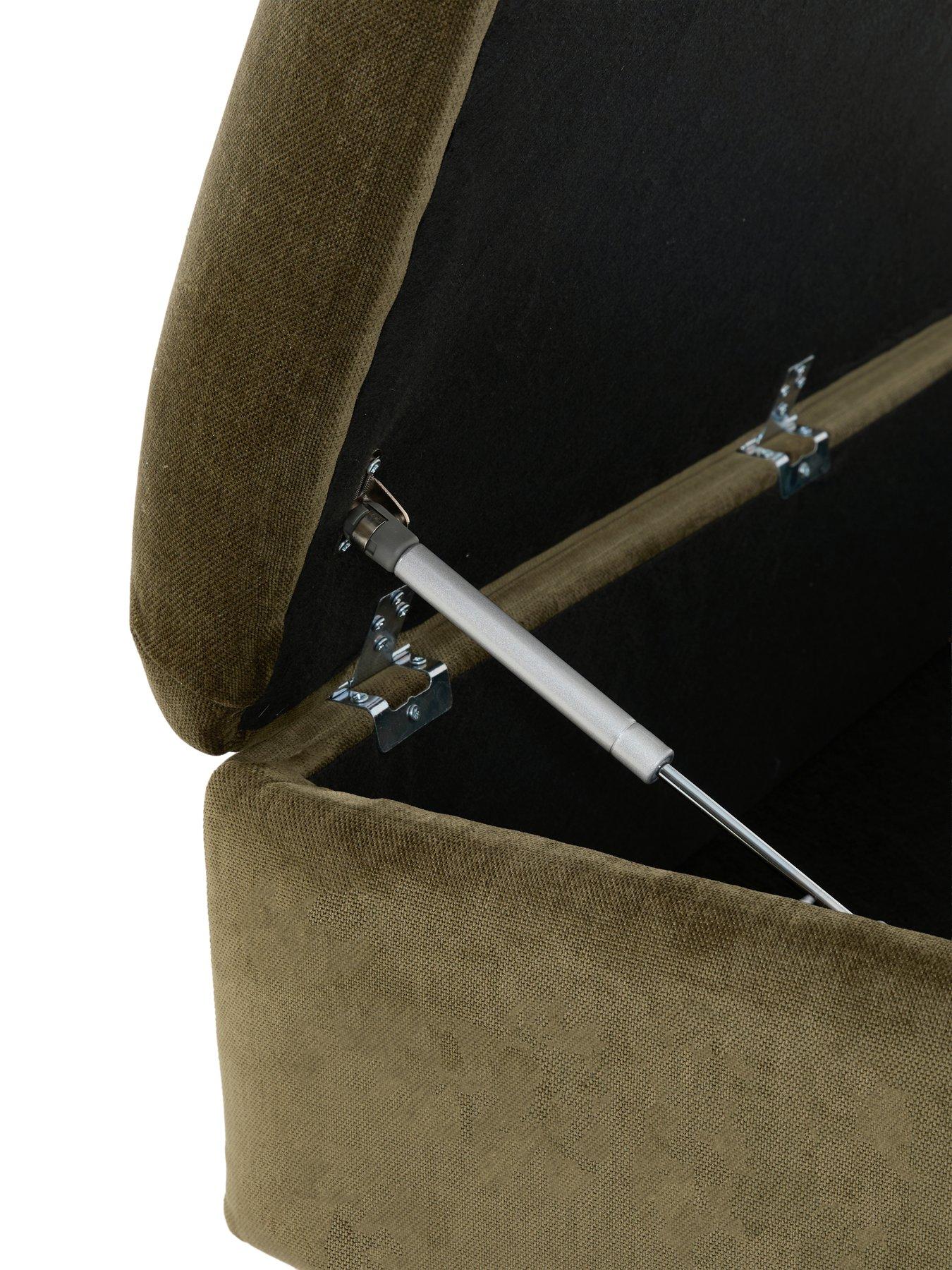 Image 6 of 7 of The Very Collection Casablanca Storage Footstool - Made to Order in the UK
