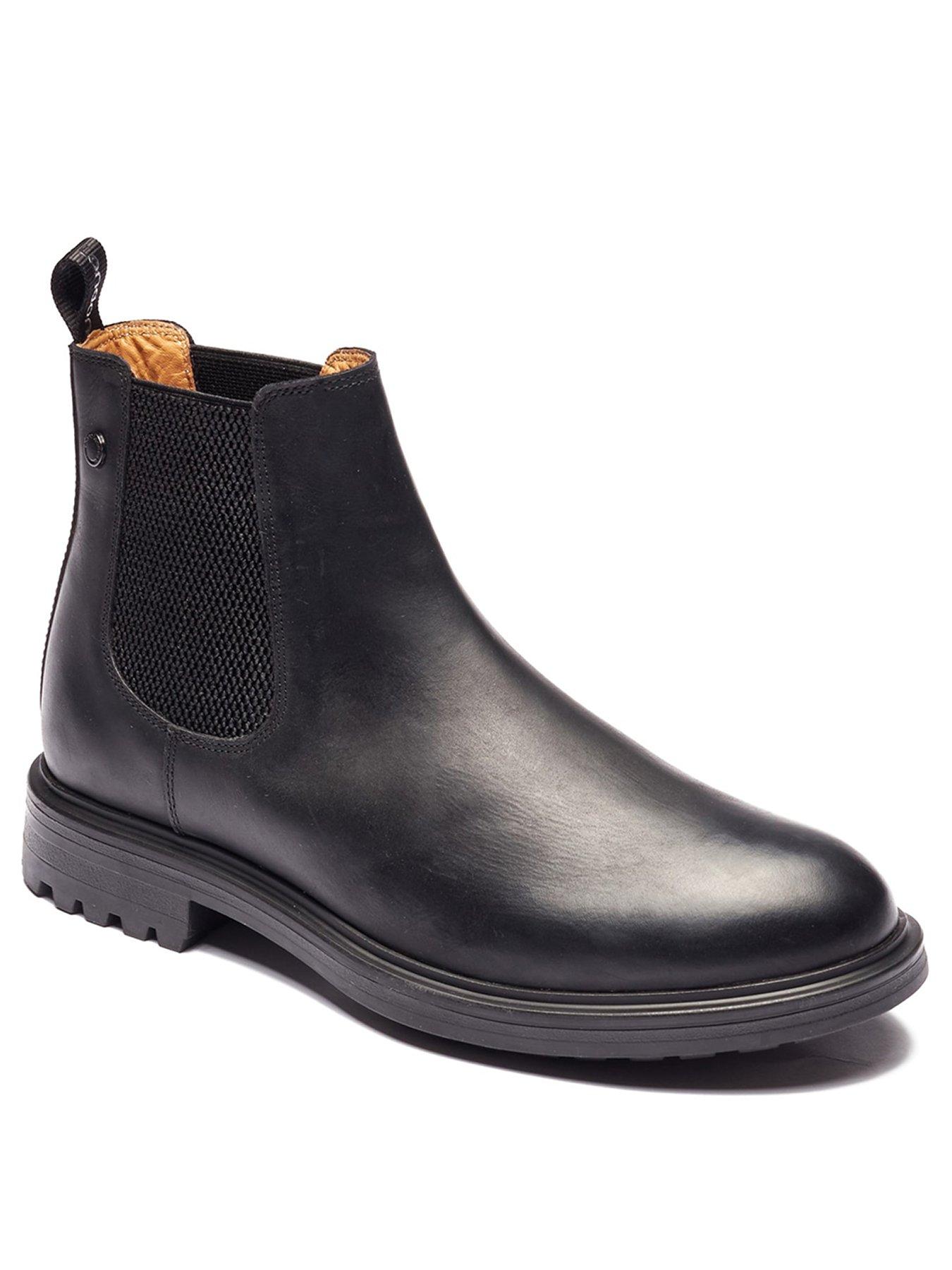 Image 2 of 6 of Base London Mens Roebuck OrthoLite Rear Pull Tab Chelsea Boots - Black