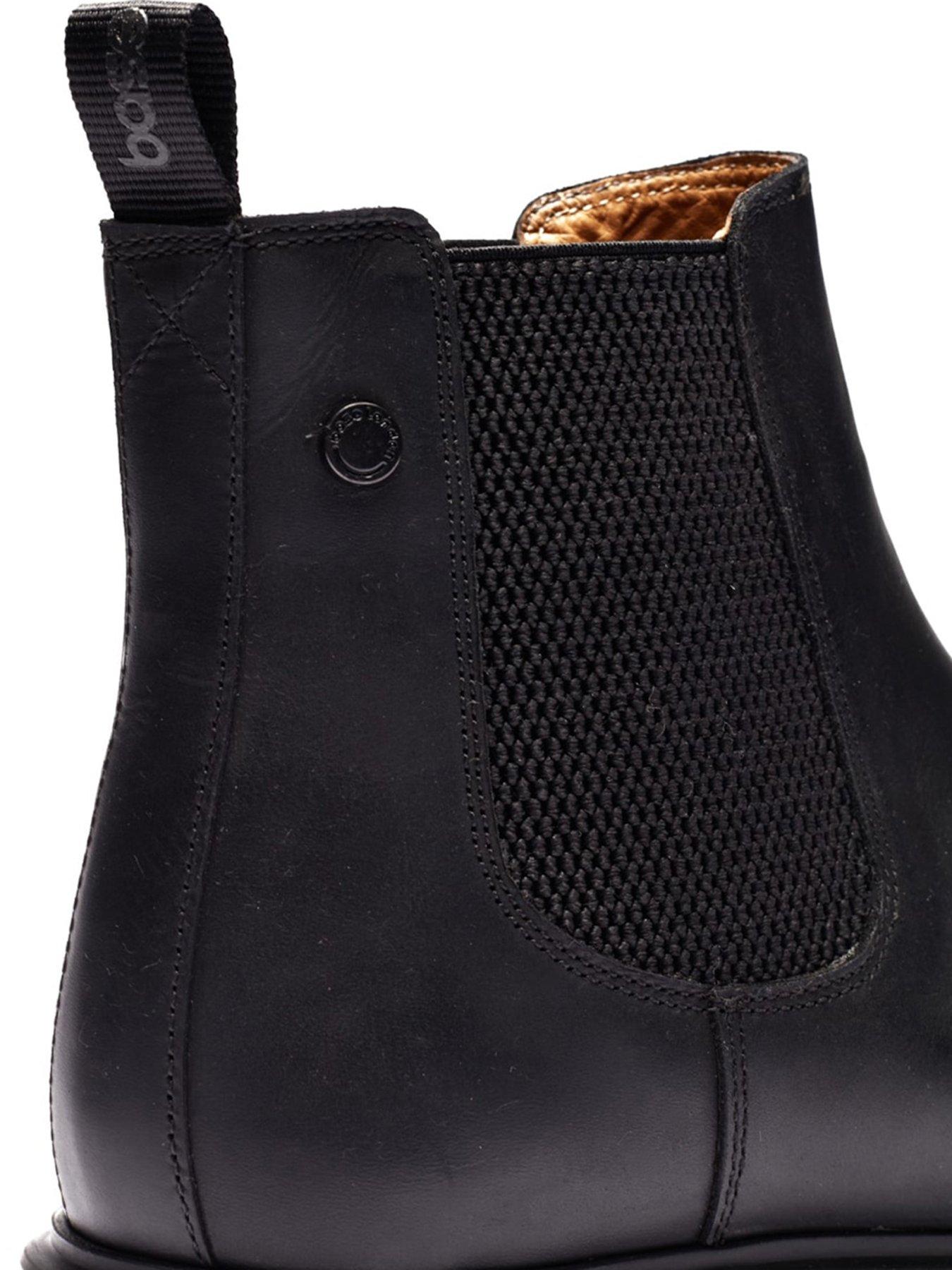 Image 6 of 6 of Base London Mens Roebuck OrthoLite Rear Pull Tab Chelsea Boots - Black