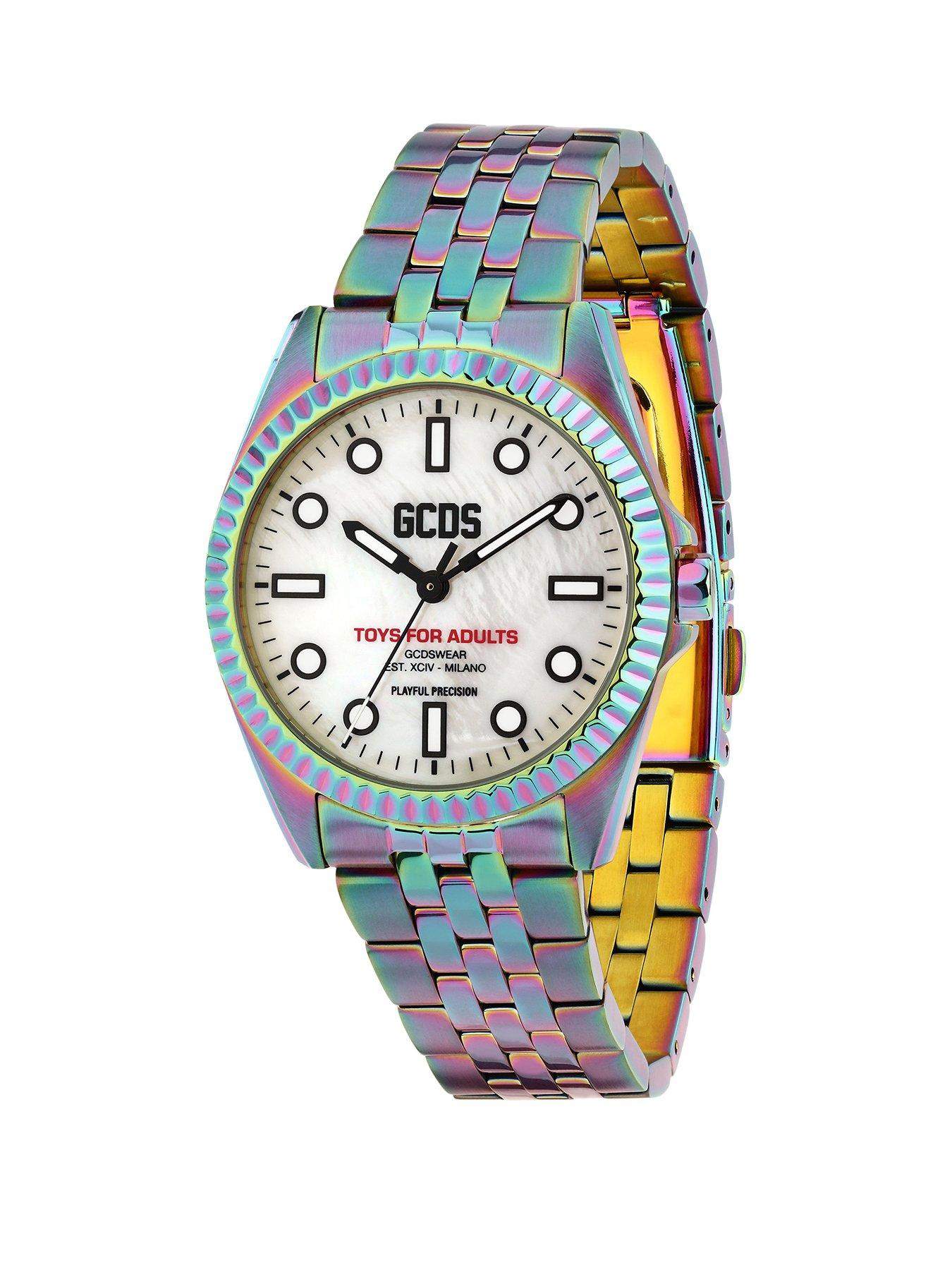 Image 1 of 6 of GCDS Milano Womens Playful Precision 34MM Multi Dial Watch - Multi