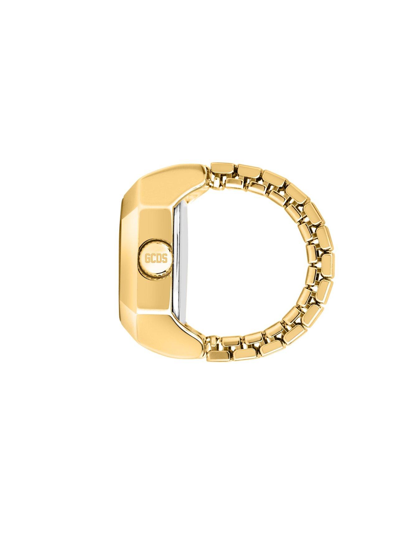 Image 2 of 7 of GCDS Milano Ring O'Clock Green Dial Watch Ring