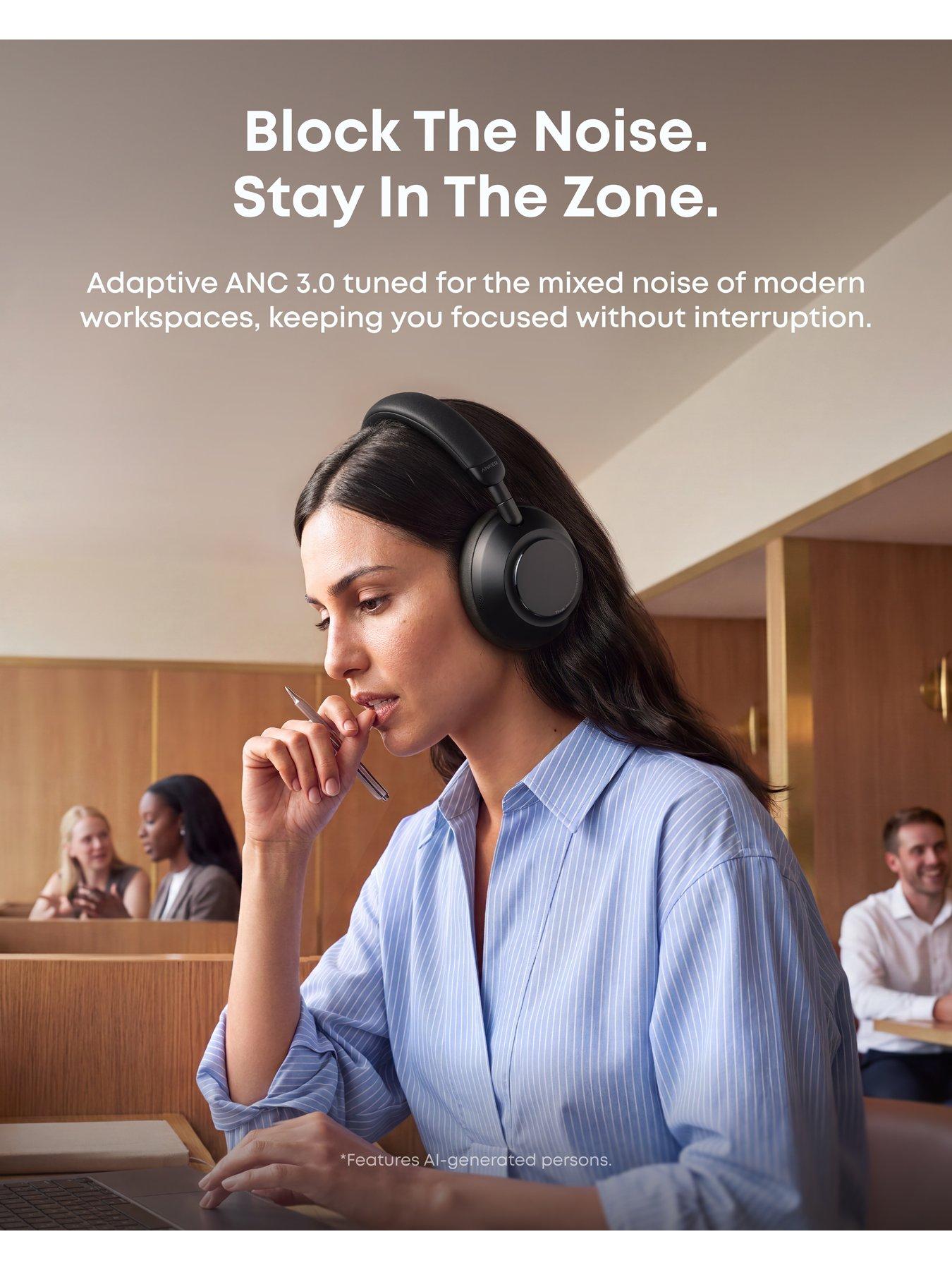 Image 5 of 8 of Soundcore Anker soundcore Space 2 Pro Wireless Noise-Cancelling Headphones - Black