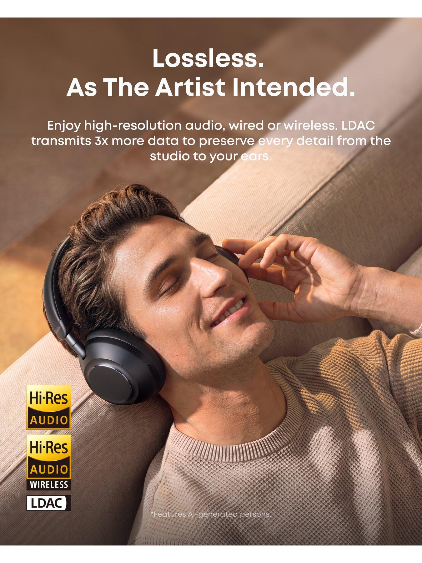 Image 6 of 8 of Soundcore Anker soundcore Space 2 Pro Wireless Noise-Cancelling Headphones - Black