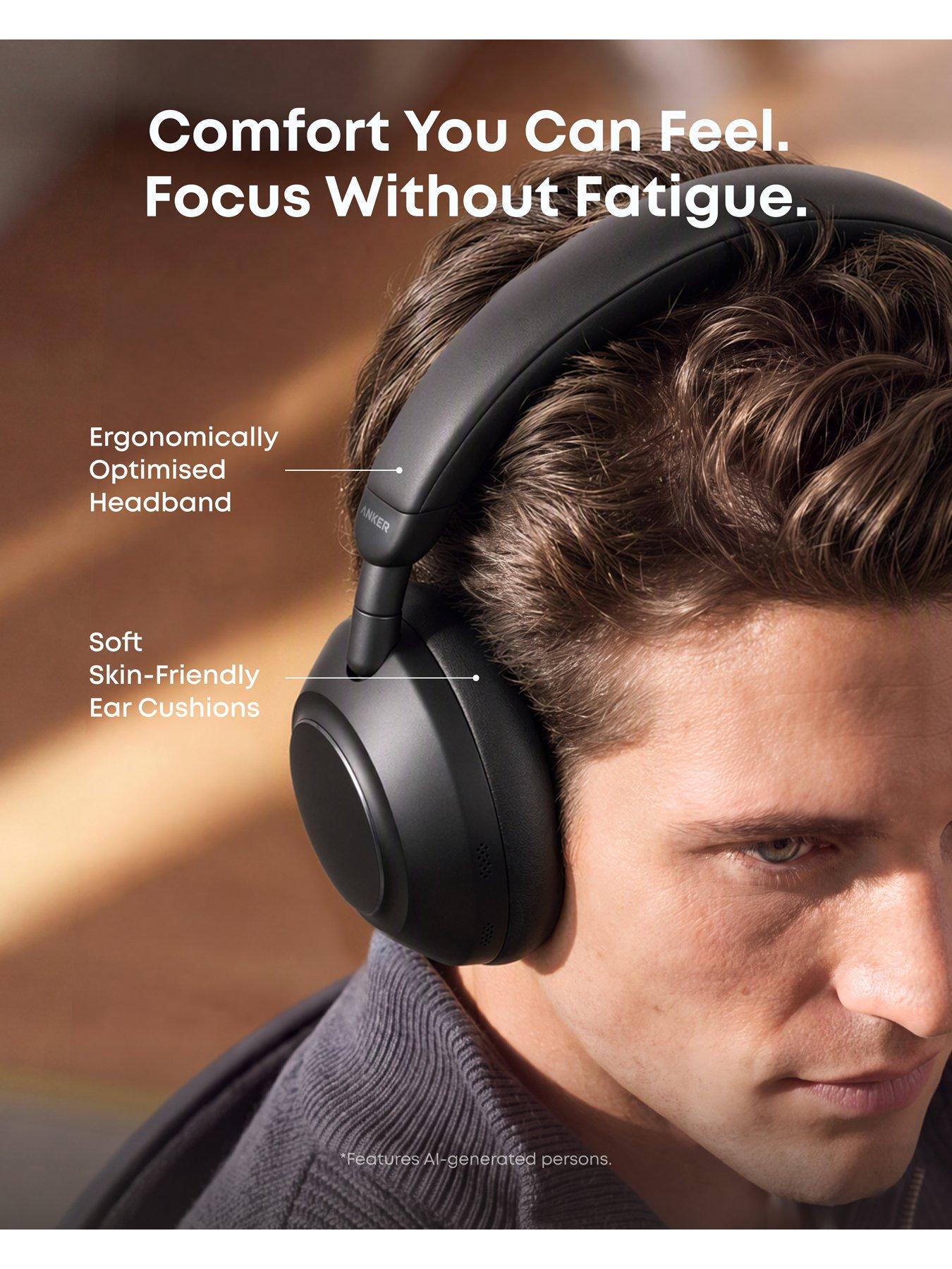 Image 7 of 8 of Soundcore Anker soundcore Space 2 Pro Wireless Noise-Cancelling Headphones - Black