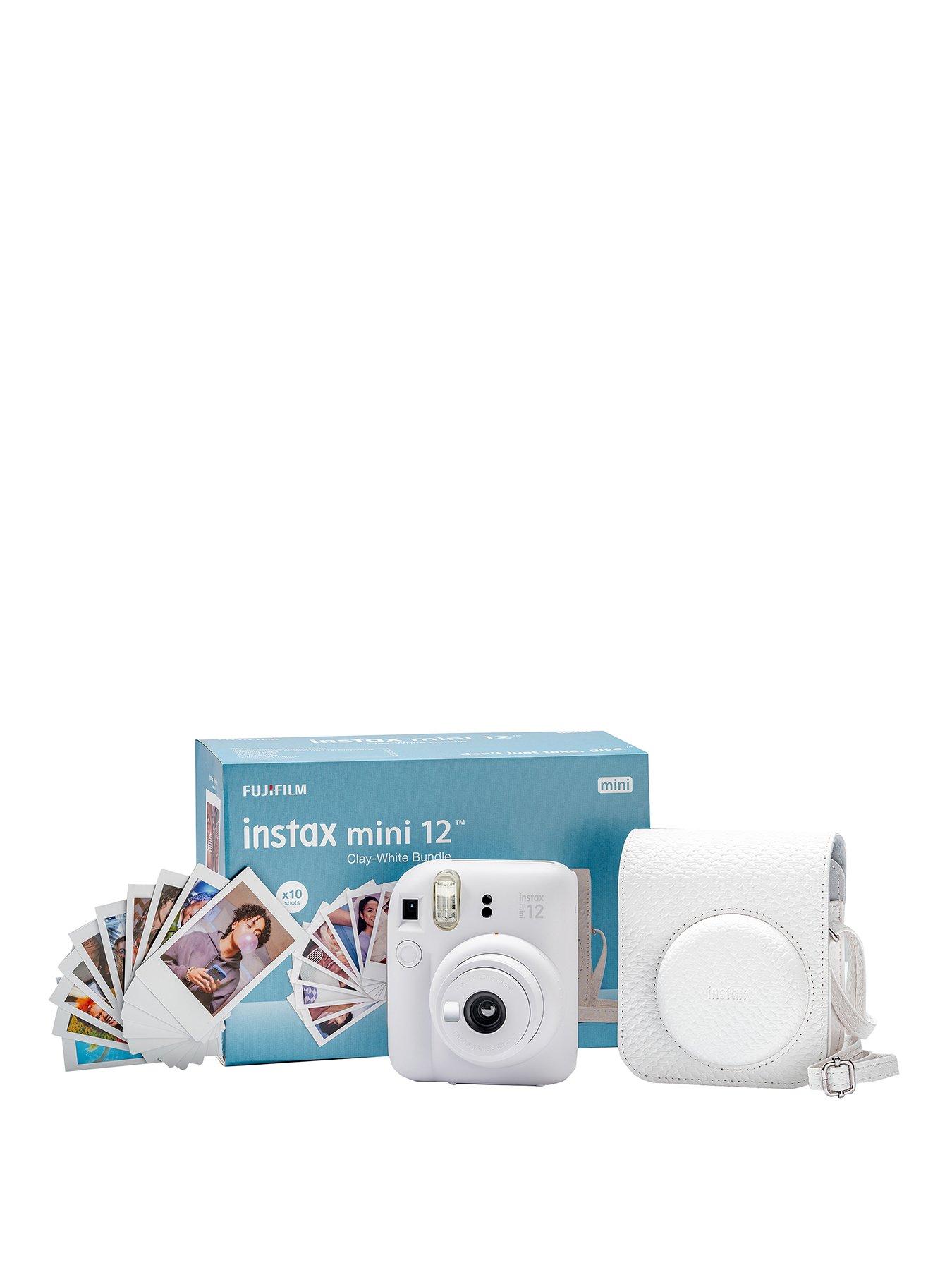 Image 1 of 6 of Fujifilm Instax Mini 12 Instant Camera Bundle - Clay White