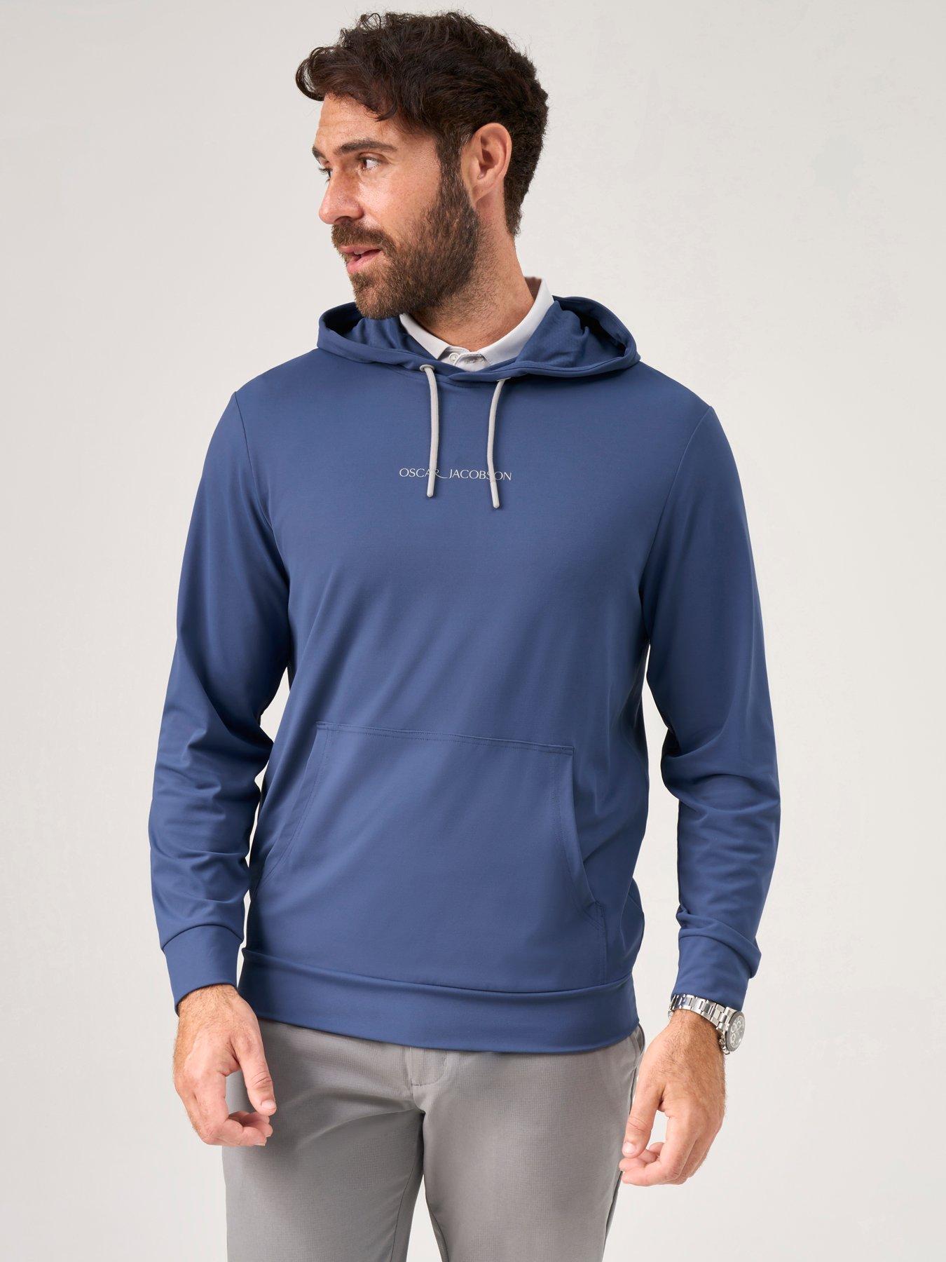 Image 1 of 4 of Oscar Jacobson Mens Golf Denbigh Mid Layer - Blue