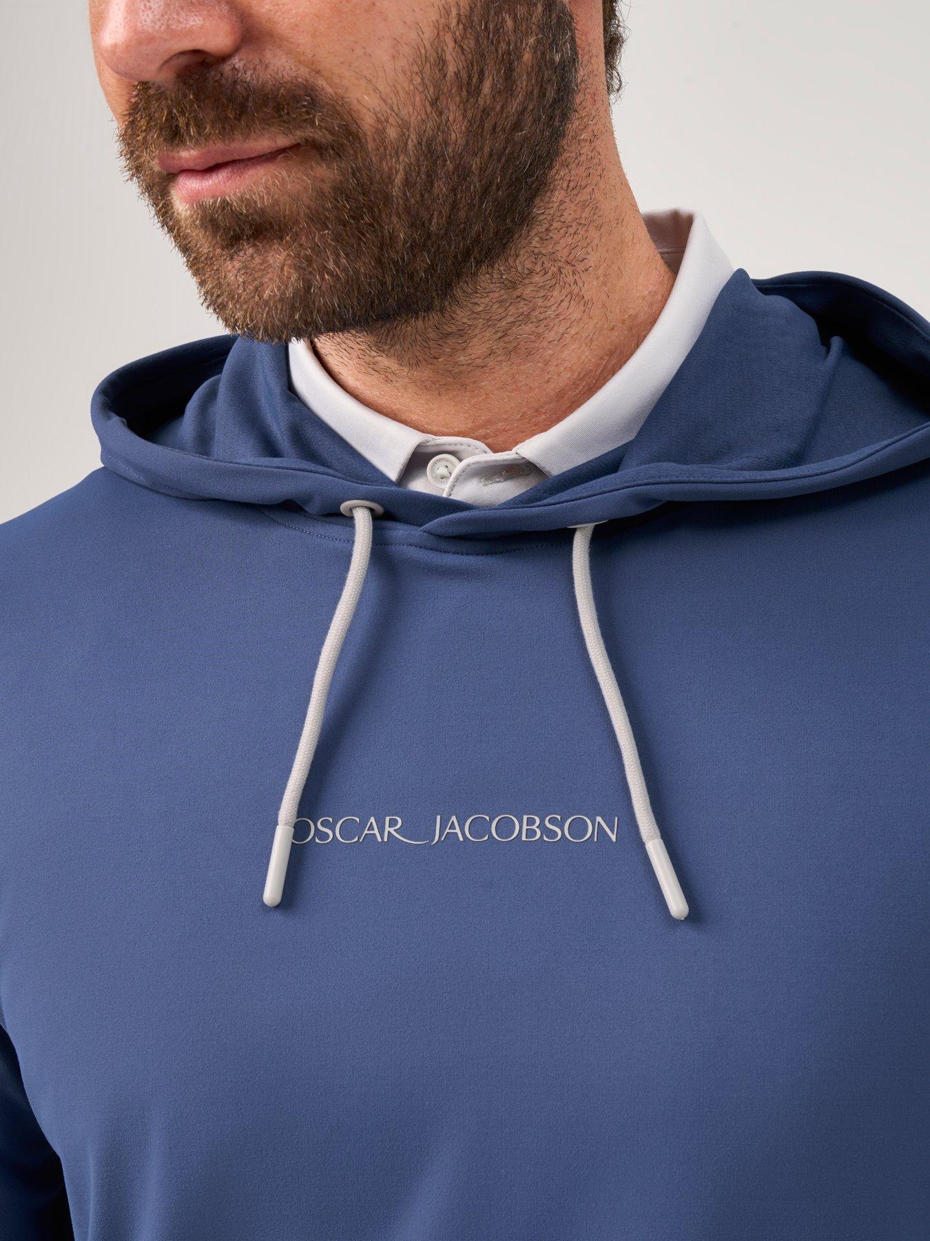 Image 4 of 4 of Oscar Jacobson Mens Golf Denbigh Mid Layer - Blue
