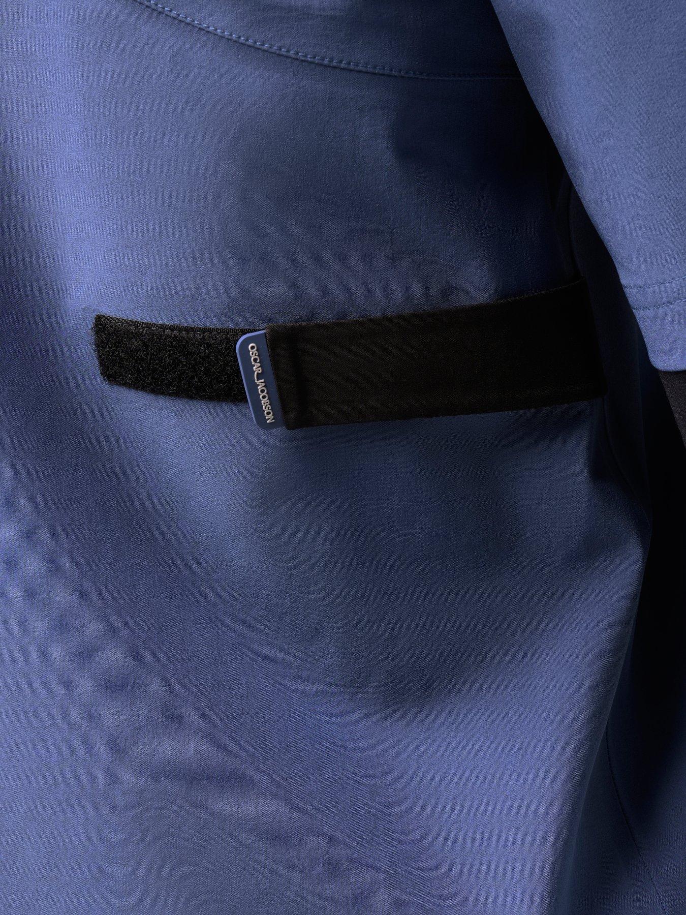 Image 3 of 4 of Oscar Jacobson Mens Golf Arlington Jacket - Blue