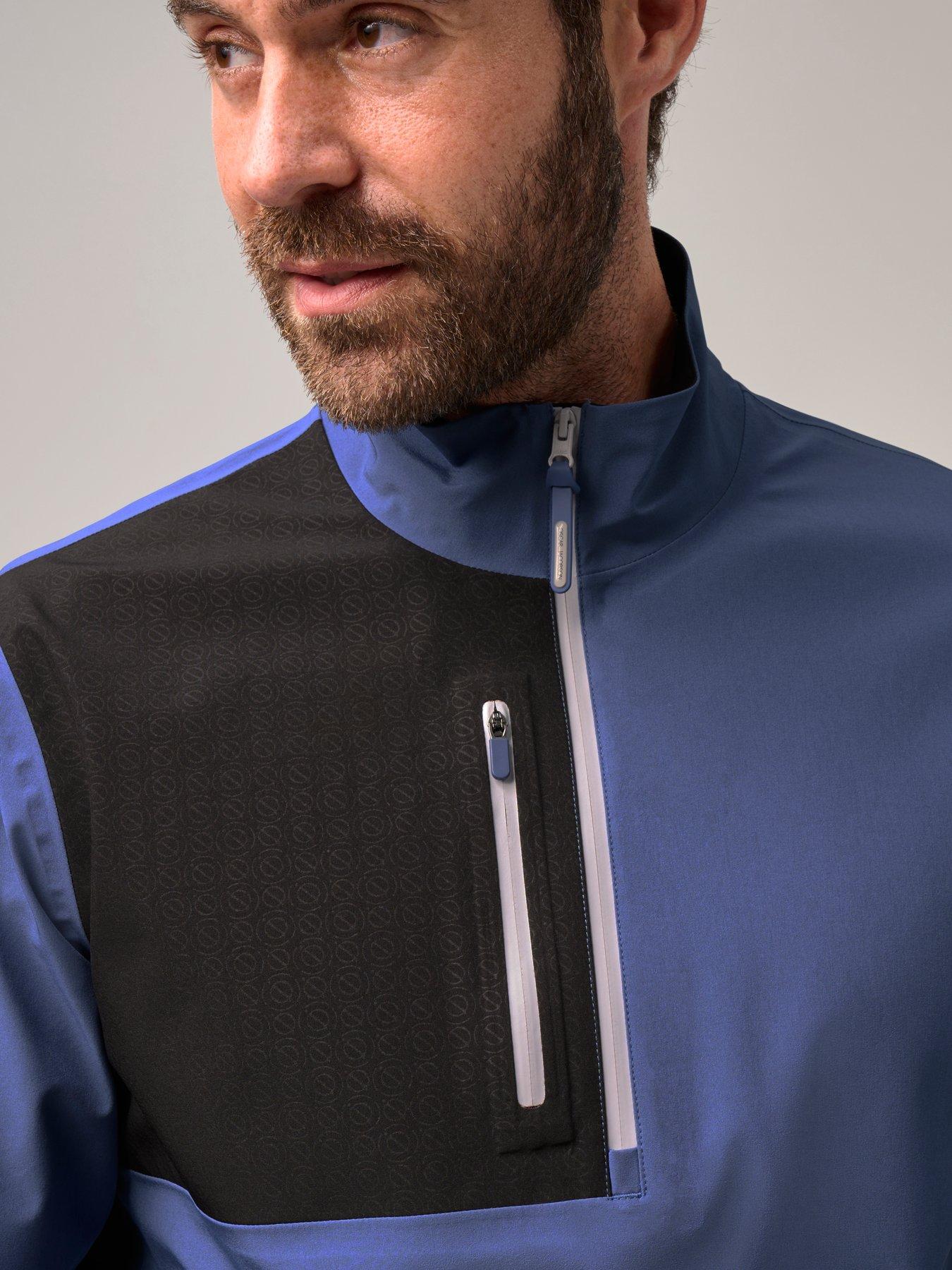 Image 4 of 4 of Oscar Jacobson Mens Golf Arlington Jacket - Blue