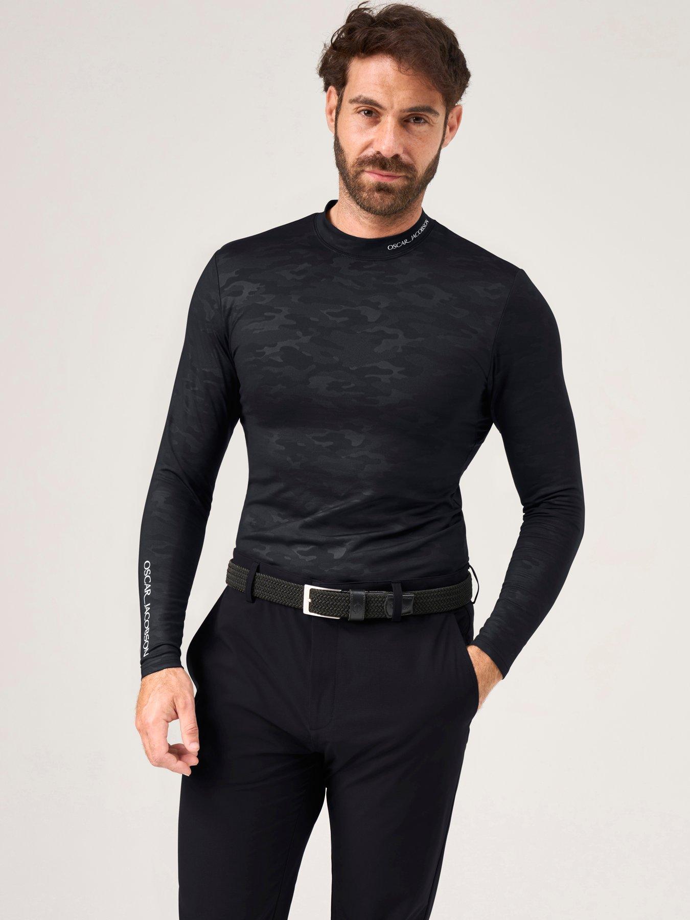 Image 1 of 4 of Oscar Jacobson Mens Golf Hampton Baselayer - Black