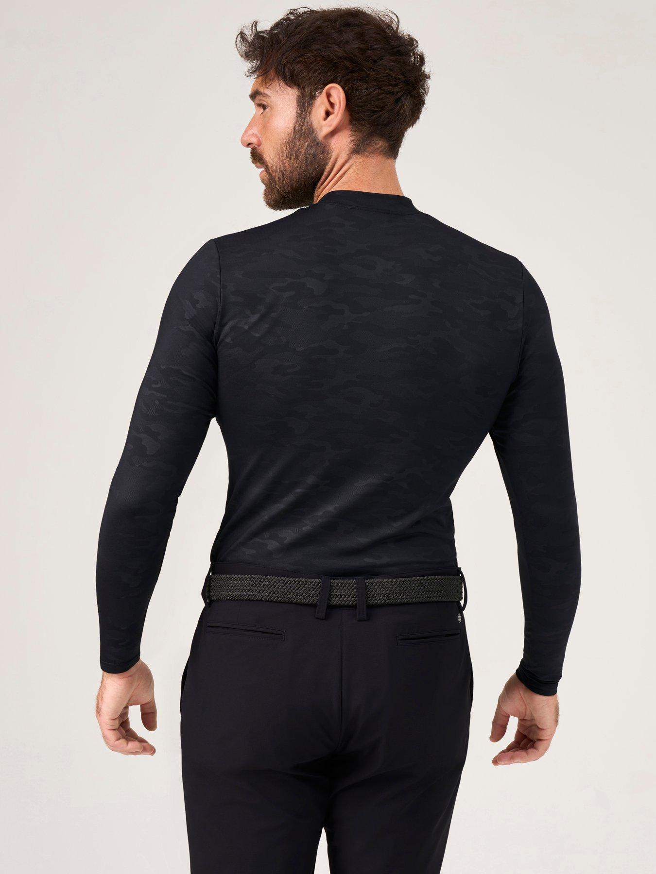Image 2 of 4 of Oscar Jacobson Mens Golf Hampton Baselayer - Black