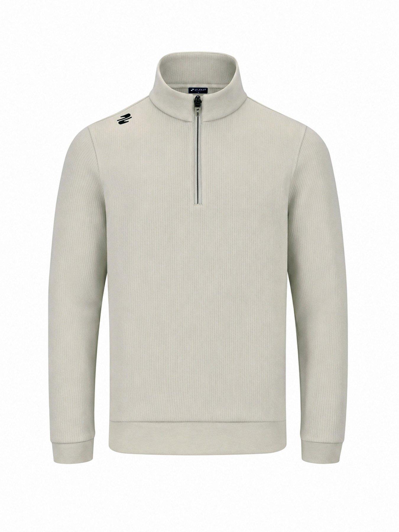 Image 1 of 2 of Stuburt Mens Golf Steers Mid Layer - Chalk