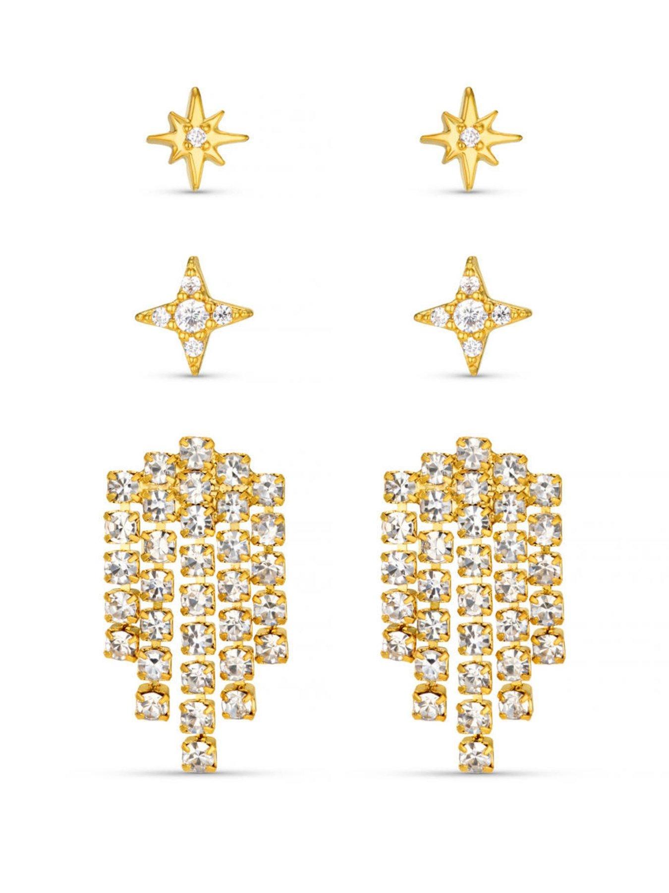 Image 1 of 3 of Orelia Statement Waterfall Earring Pack