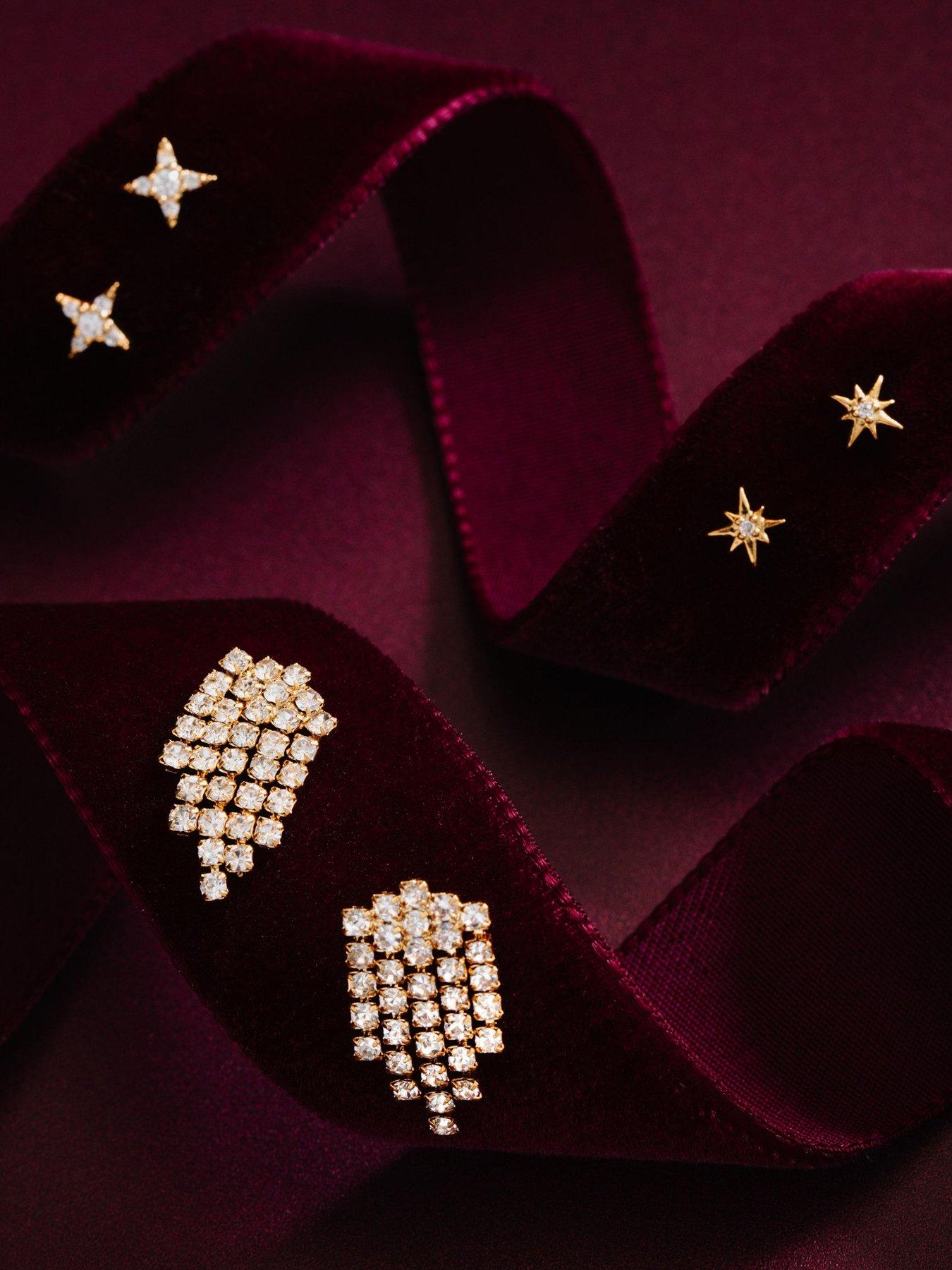 Image 3 of 3 of Orelia Statement Waterfall Earring Pack