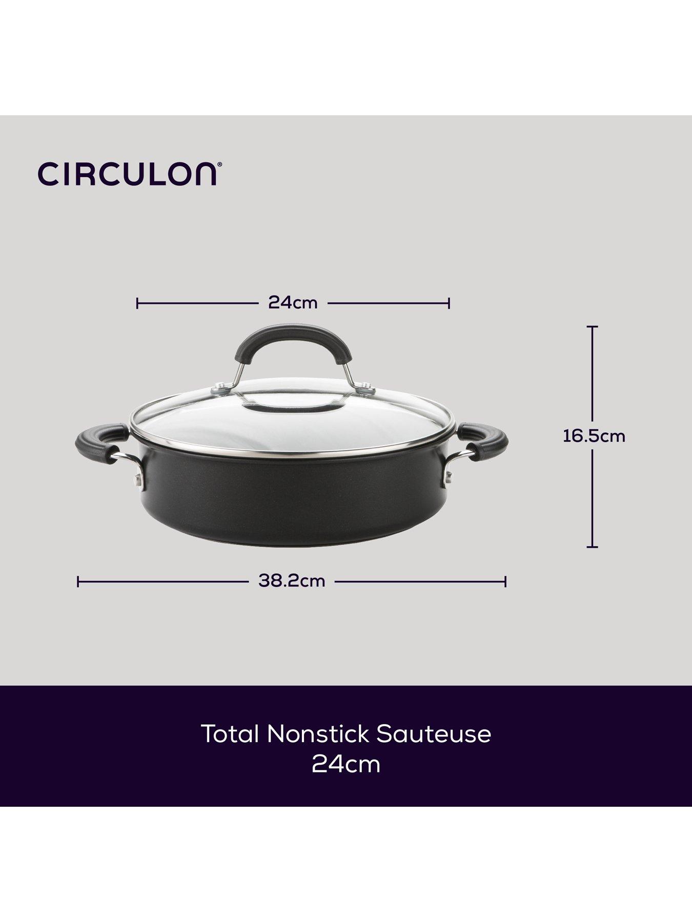 Image 2 of 6 of Circulon Circulon Total Hard Anodised Everyday Pan / Sauteuse 24cm/2.8l