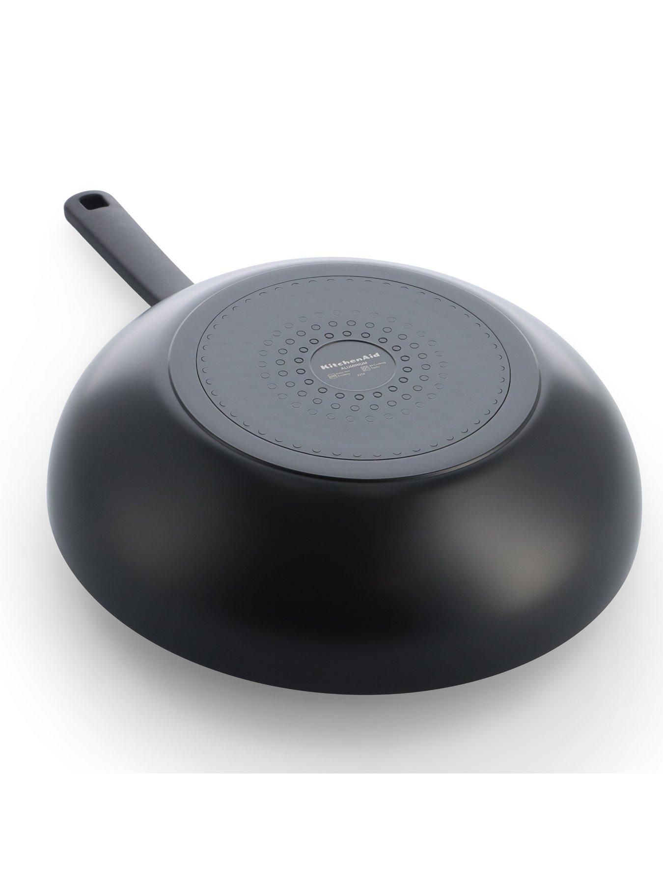 Image 4 of 7 of KitchenAid Coloured Aluminum Wok 28cm - Matte Black