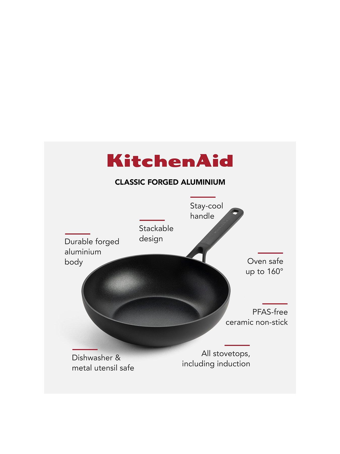 Image 2 of 7 of KitchenAid Classic Forged Wok 28cm