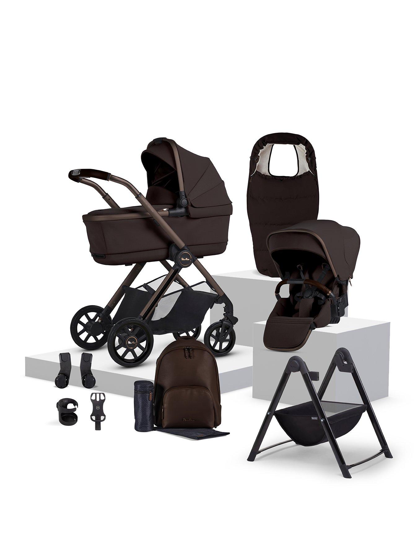 Image 1 of 7 of Silver Cross Reef 2 Special Edition Accessory Bundle & Carry Cot Stand - Ganache