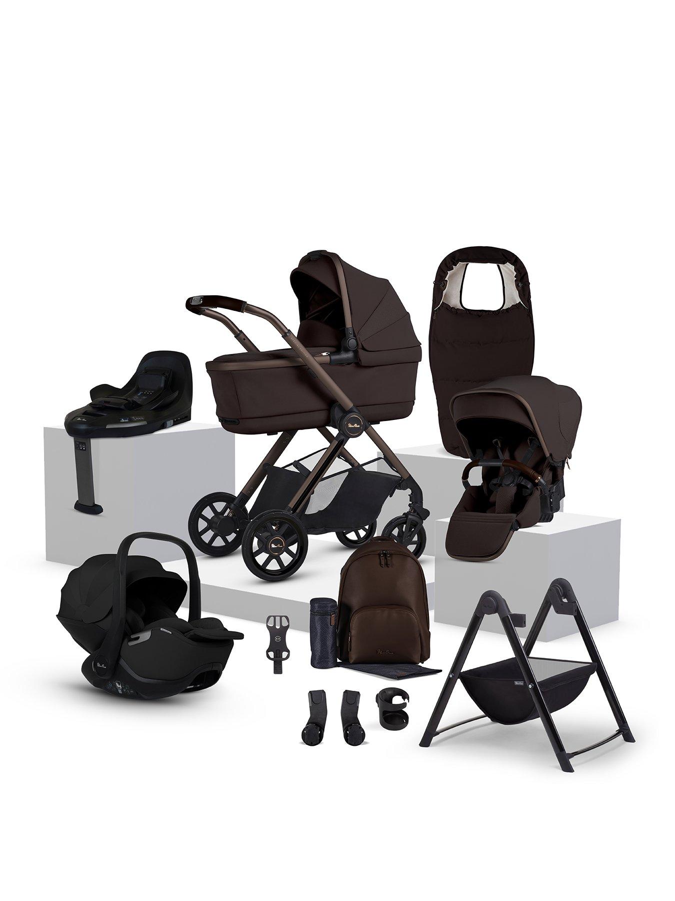 Image 1 of 7 of Silver Cross Reef 2 Special Edition Ultimate Bundle & Carry Cot Stand - Ganache