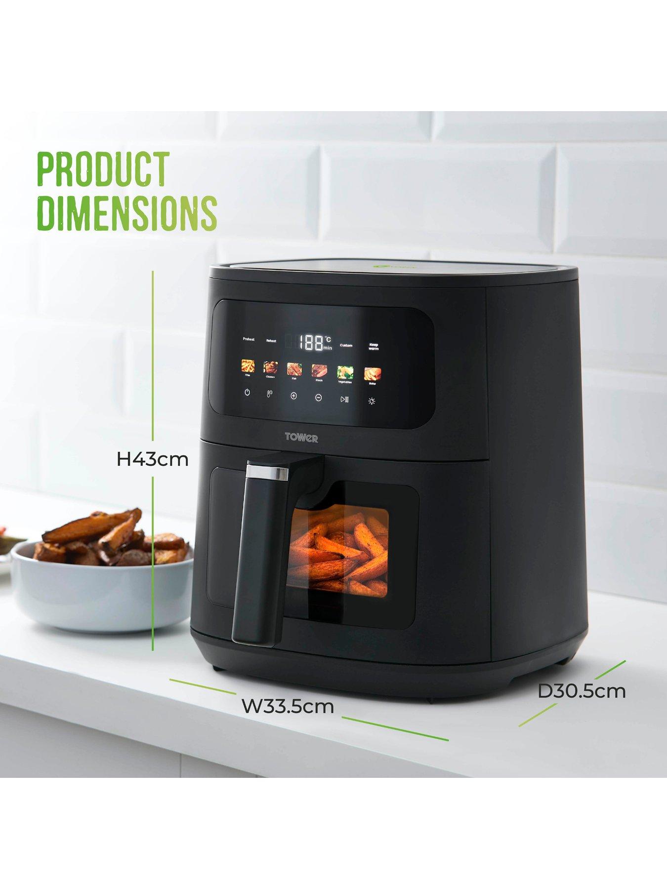Image 6 of 7 of Tower Vortx 8L Digital Air Fryer with Viewing Window, 1700W, Black