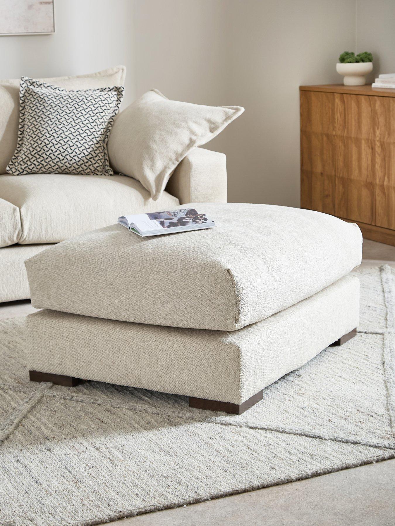 Image 1 of 7 of The Very Collection Laguna Large Footstool - Made to Order in the UK