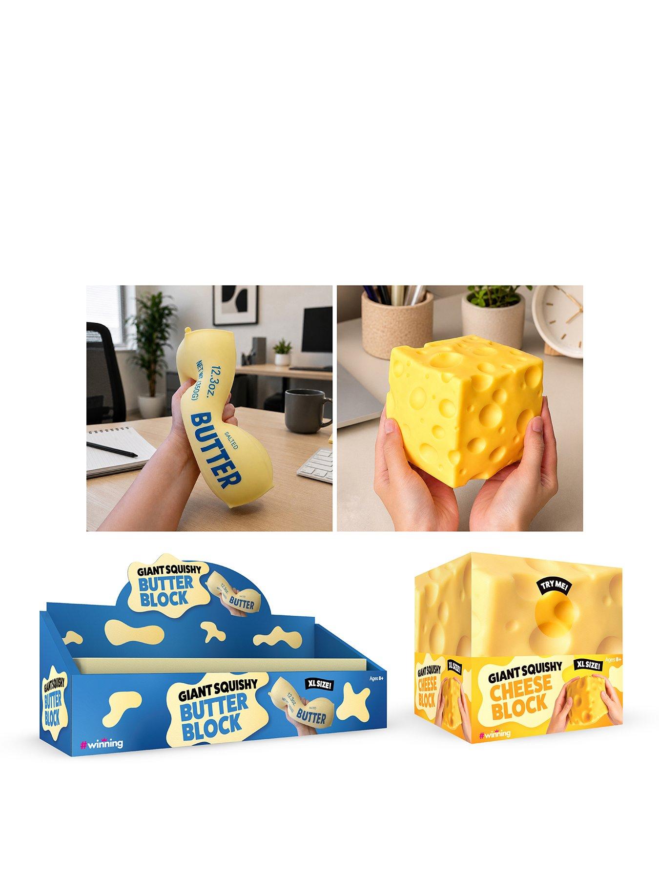Image 1 of 5 of Giant Squishy Twin Pack Butter and Cheese