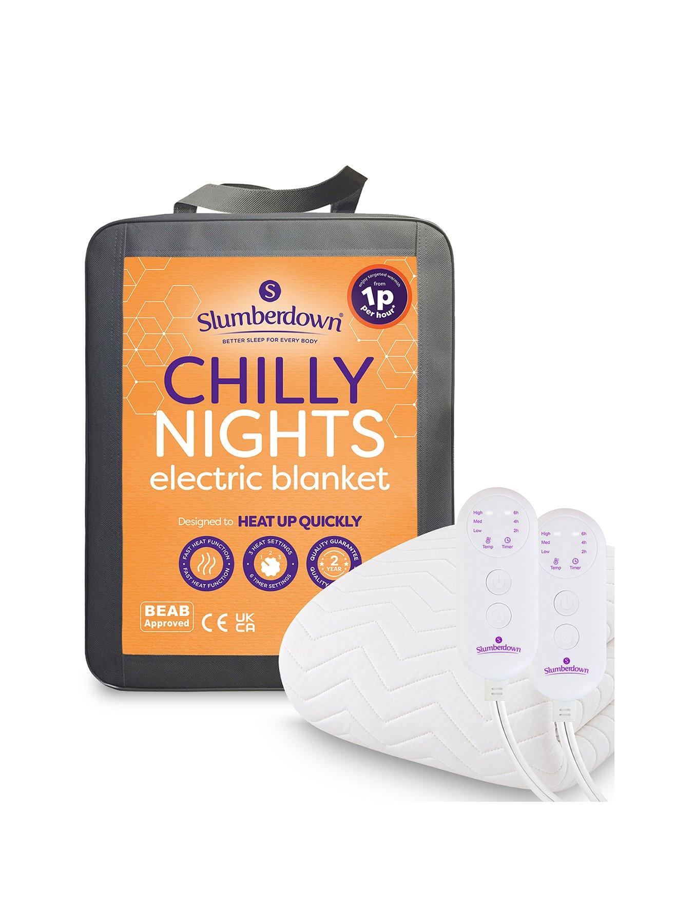 Image 1 of 6 of Slumberdown Chilly Nights Electric Blanket, Single