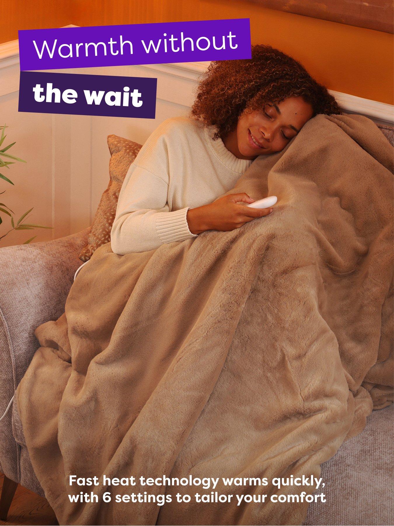 Image 3 of 6 of Slumberdown Elegantly Warm Luxury Heated Throw, Mole