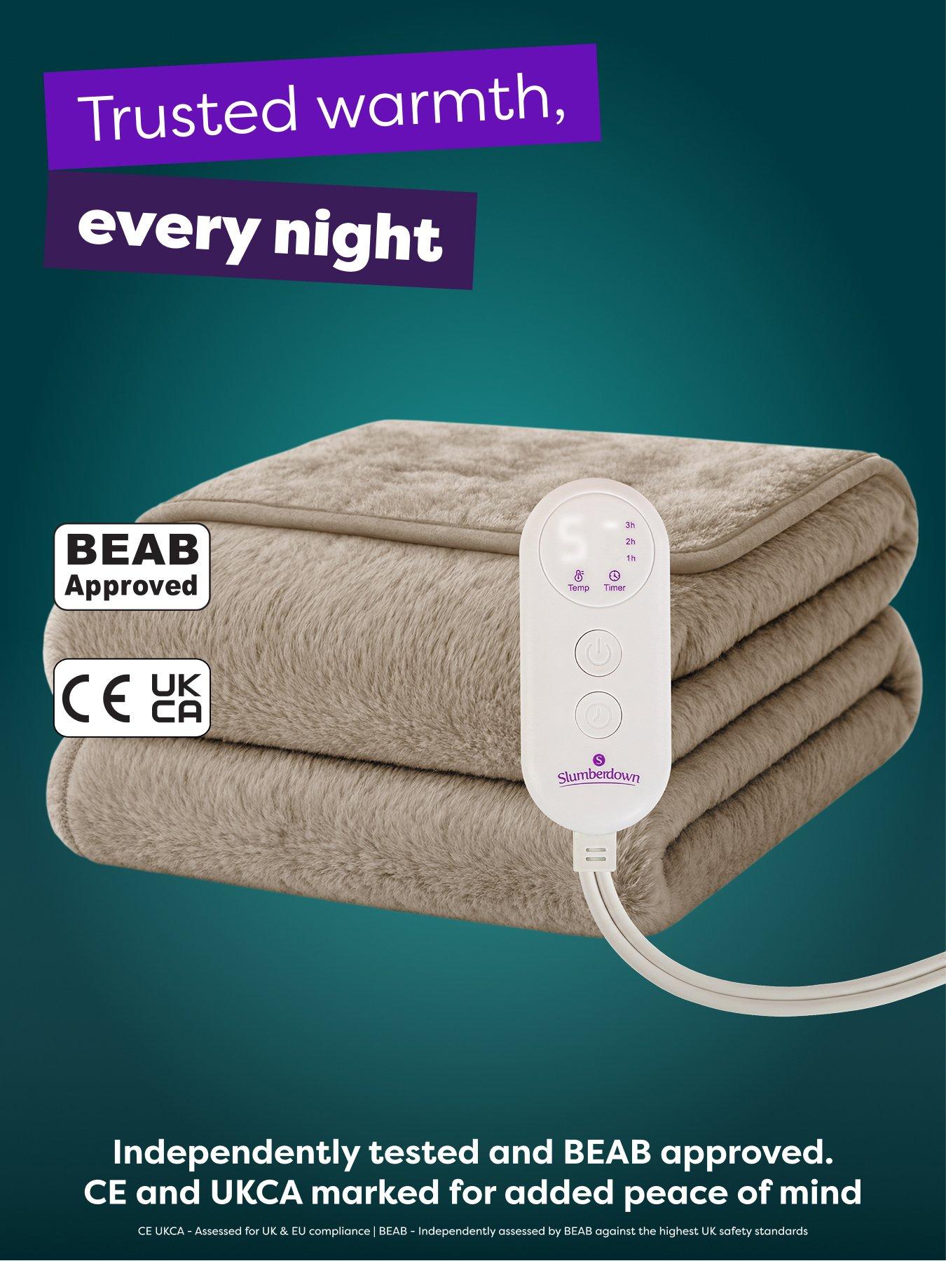 Image 5 of 6 of Slumberdown Elegantly Warm Luxury Heated Throw, Mole